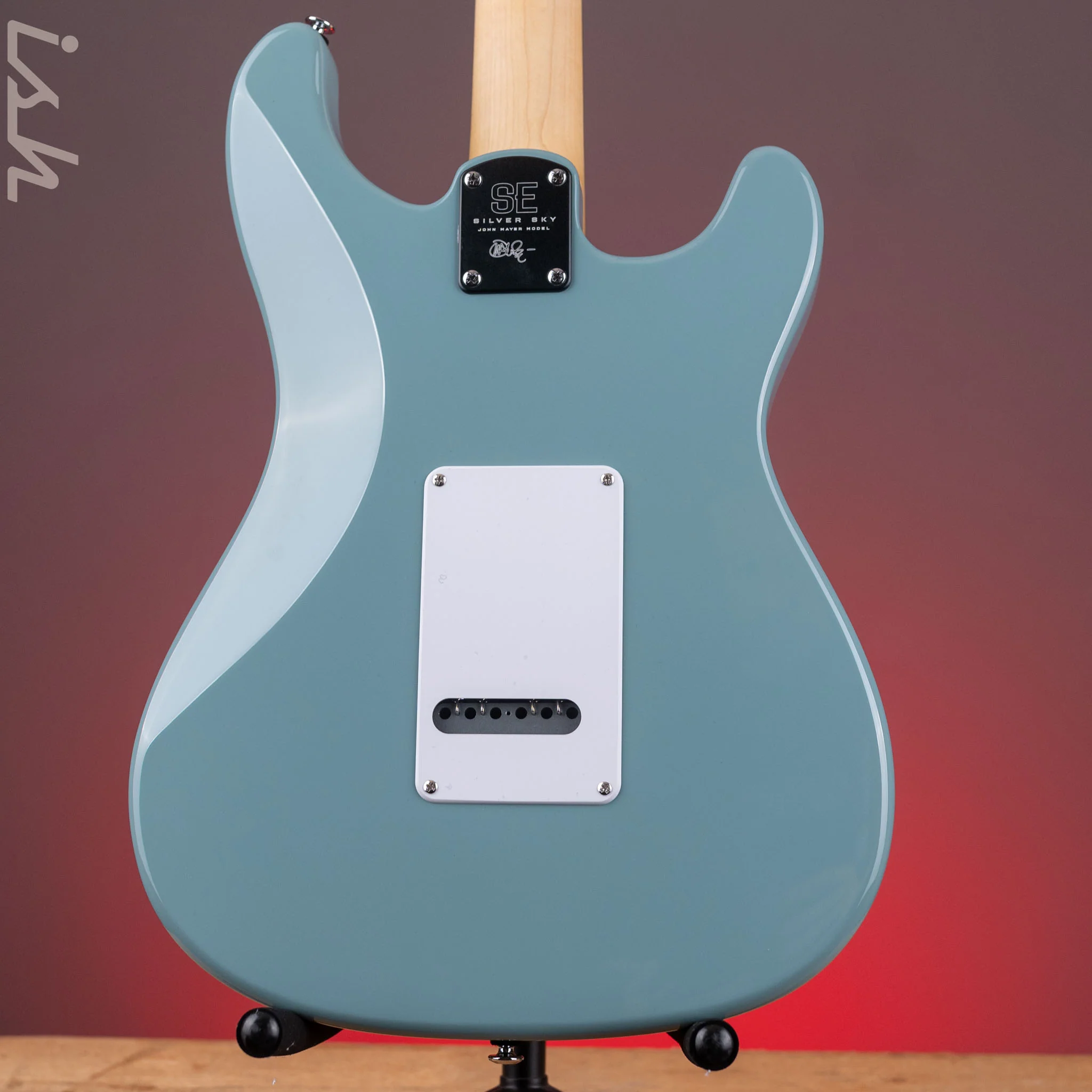 2024 PRS SE Silver Sky Lefty Stone Blue - Rosewood Board - Image 7