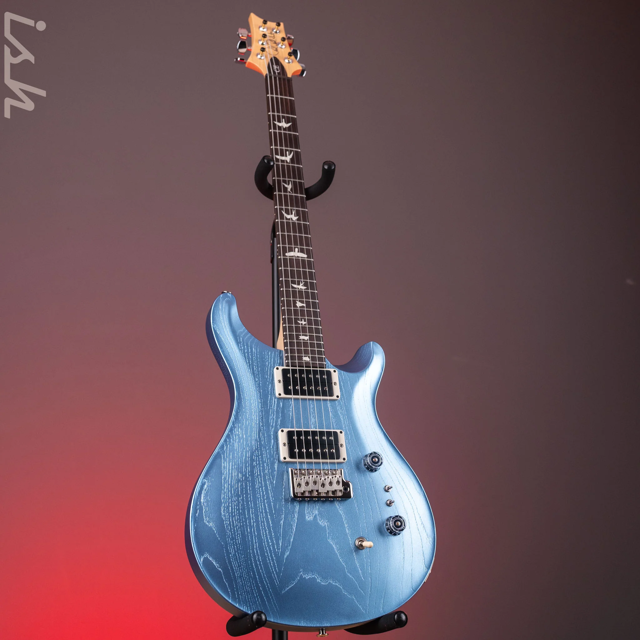 2025 PRS CE 24-08 Limited Edition Swamp Ash Frost Blue Metallic - Image 2