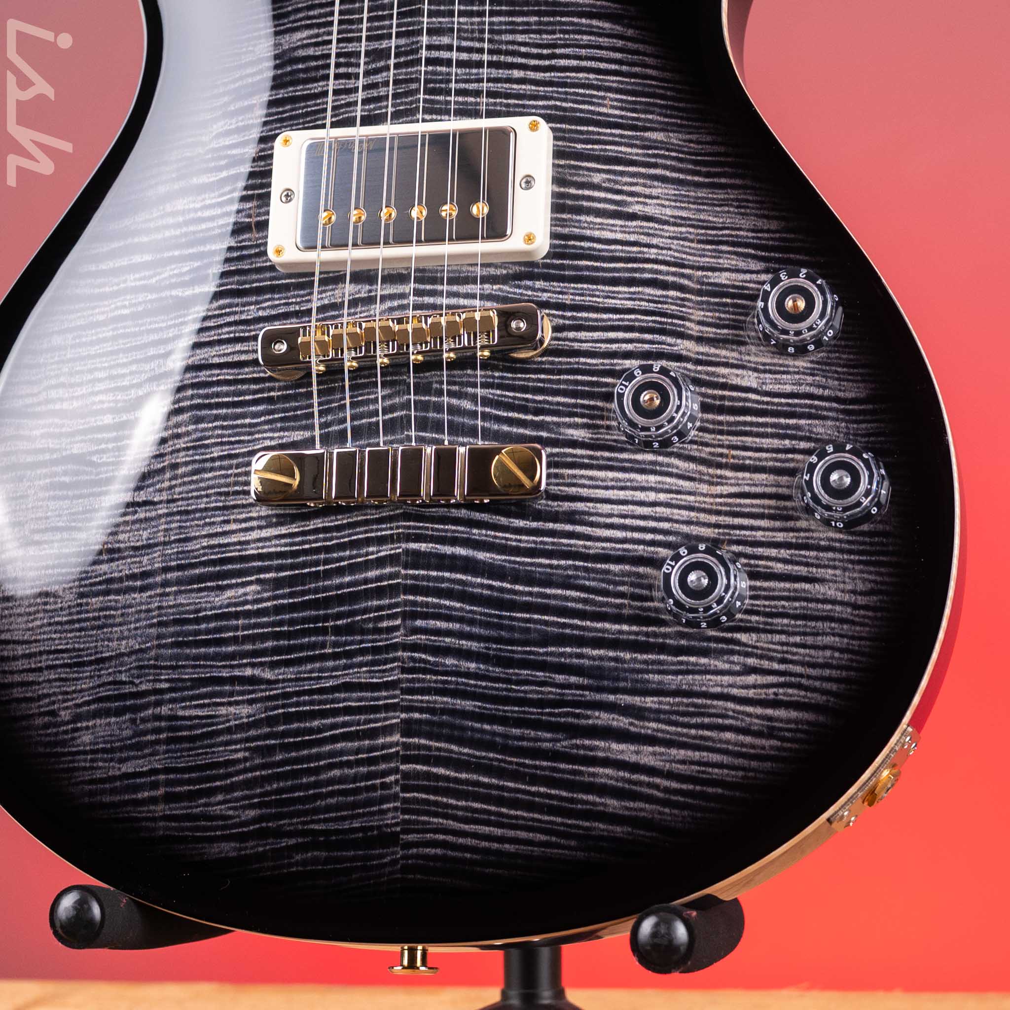 PRS Wood Library McCarty 594 Singlecut 10-Top Charcoal Burst - Image 5