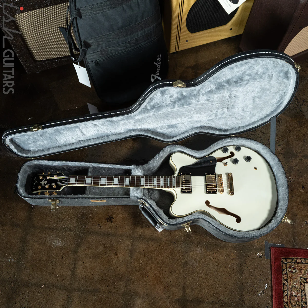 Agile AS-820 Semi-Hollow Aged White - Image 12