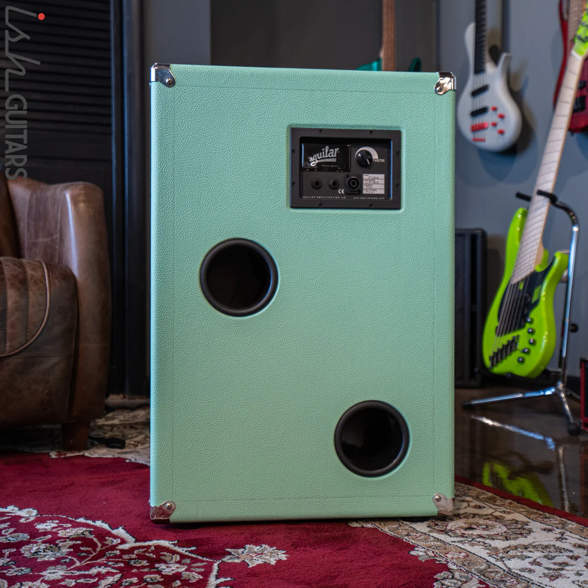 Aguilar SL212 2x12 500 Watt Bass Cabinet Special Edition Poseidon Green - Image 2