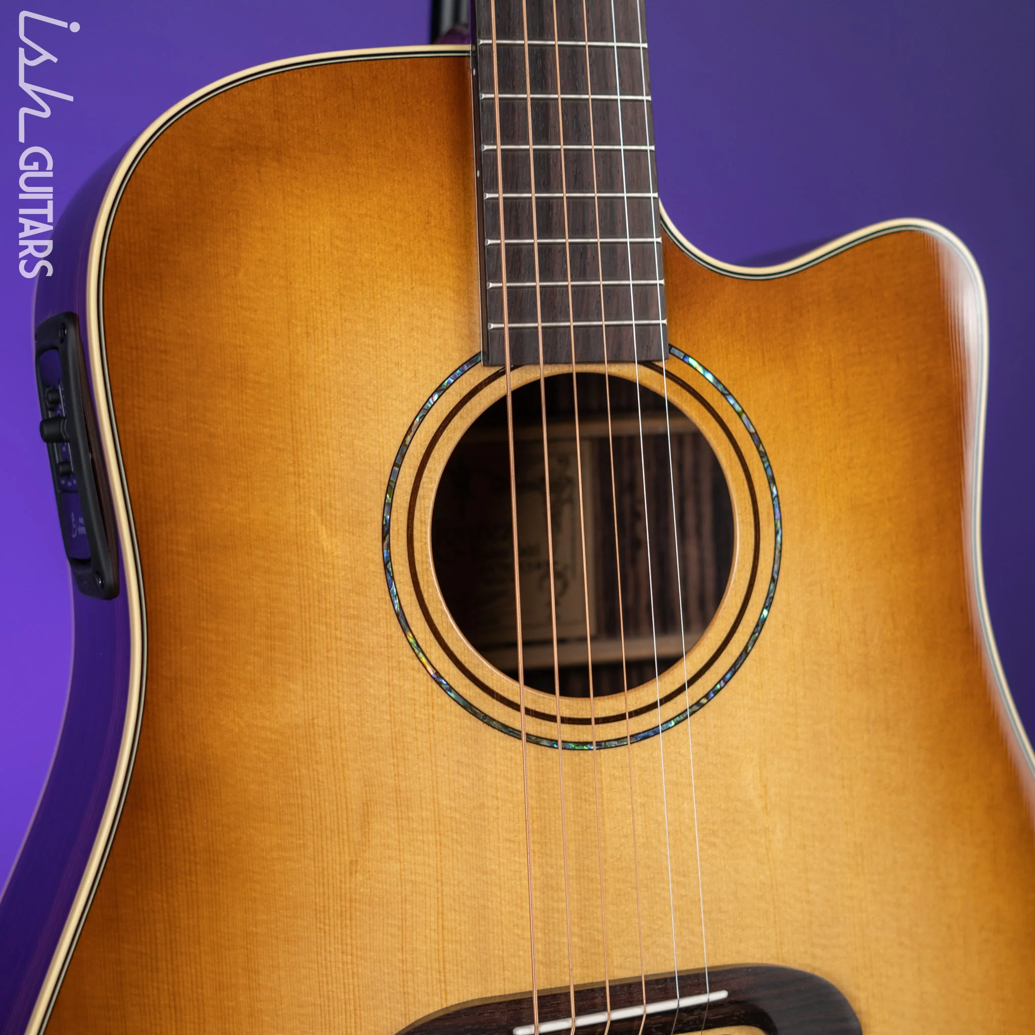 Alvarez Yairi DY70CESHB Standard Series Acoustic-Electric Guitar Shadow Burst - Image 4