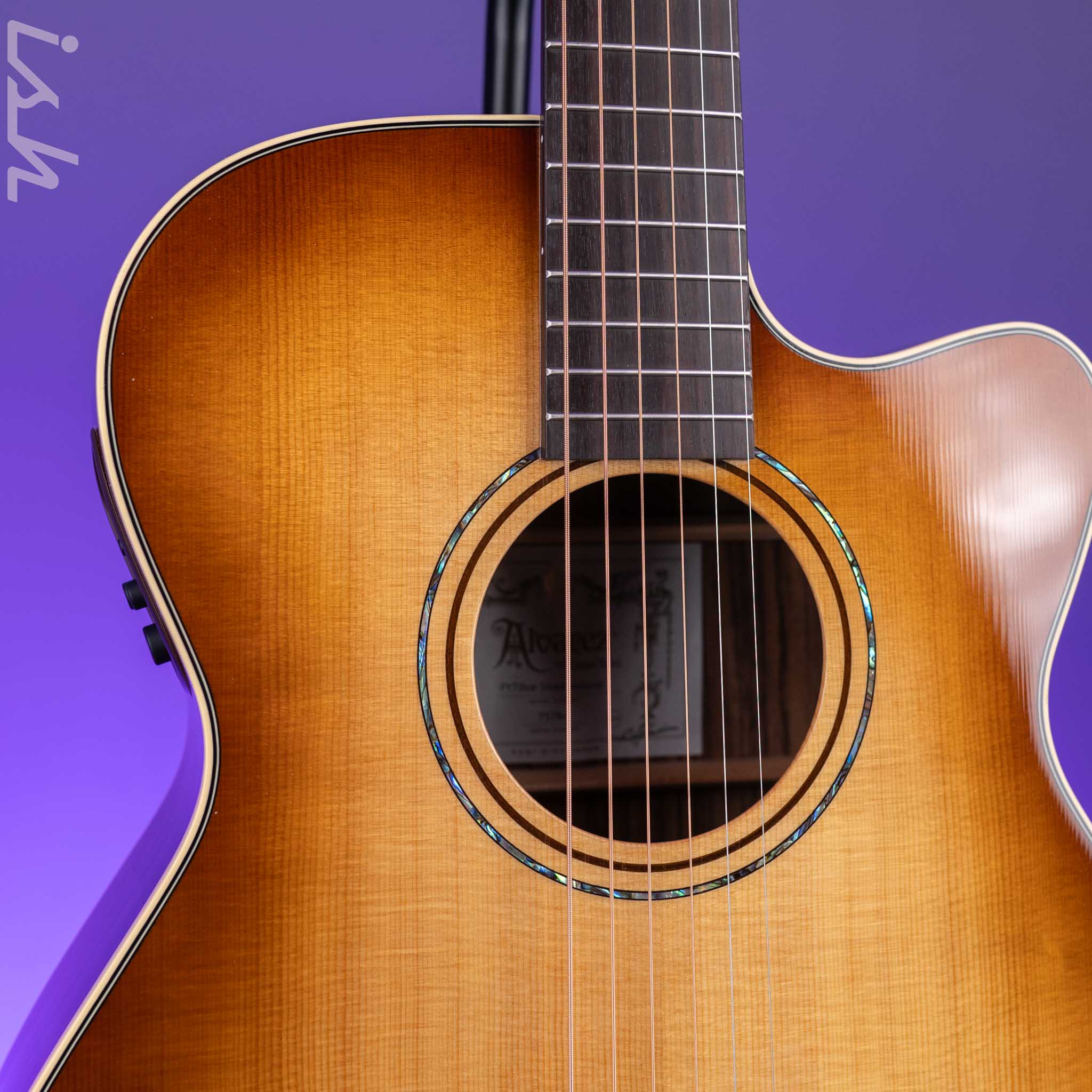 Alvarez FY70ce Yairi Standard Acoustic-Electric Guitar Shadowburst - Image 3