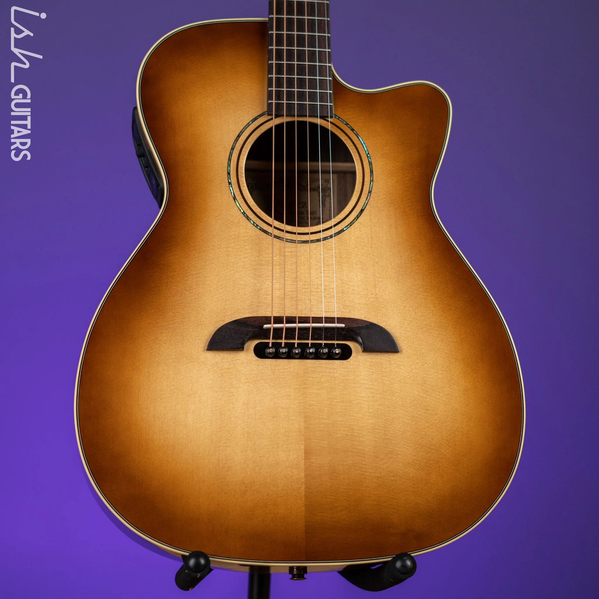 Alvarez Yairi FY70CESHB Standard Series Acoustic-Electric Guitar Shadow Burst - Image 2
