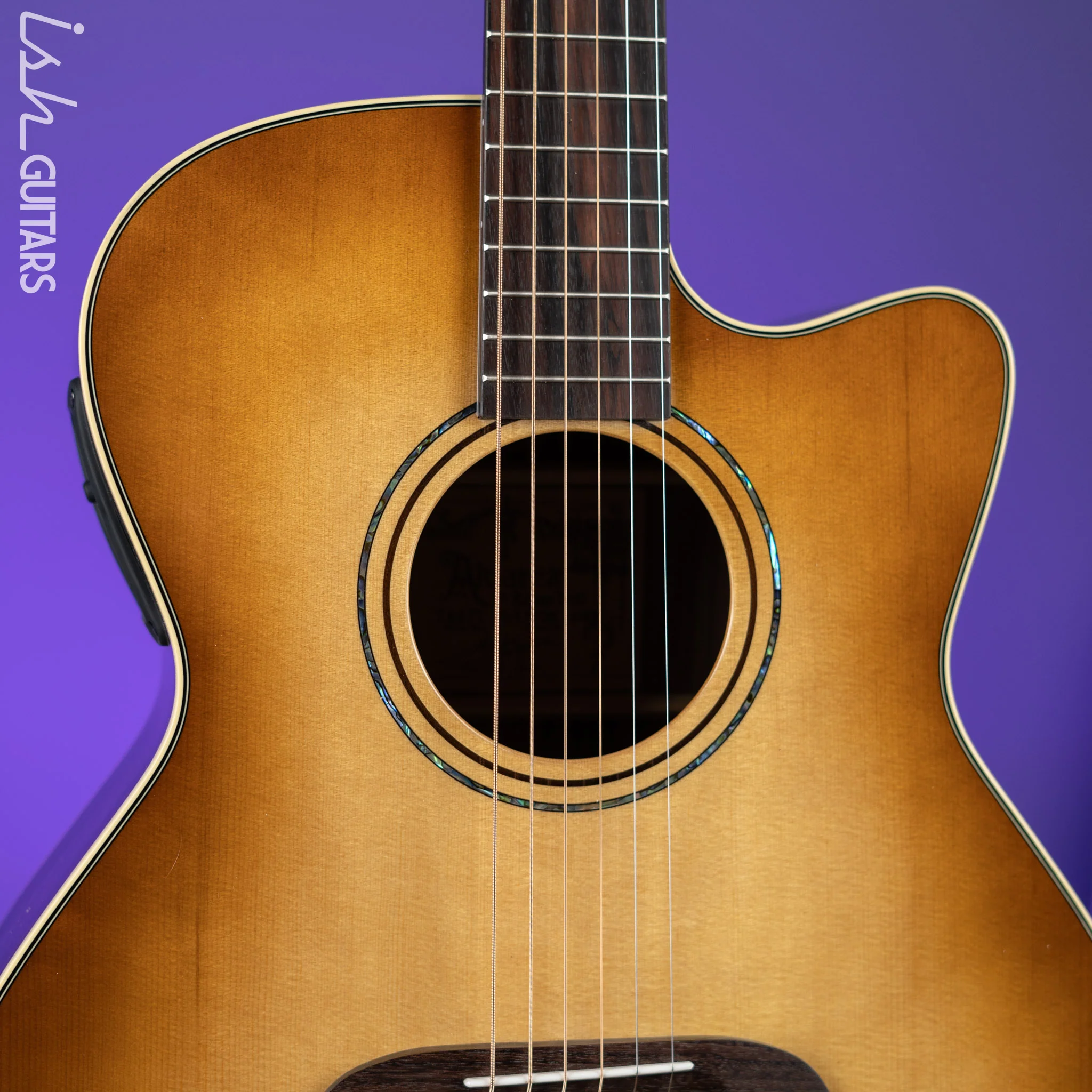 Alvarez Yairi GYM70CESHB Masterworks Grand Auditorium Cutaway Shadowburst - Image 4