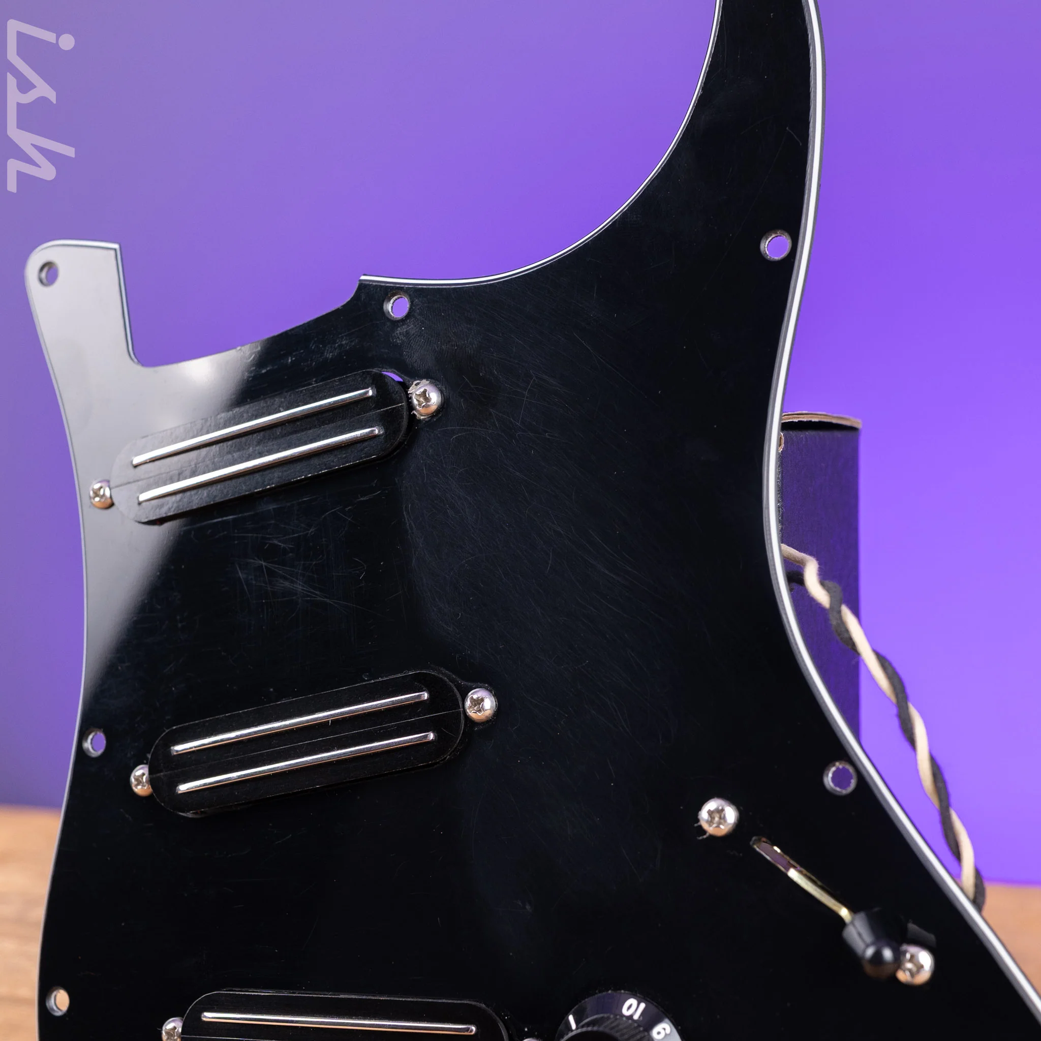 American Strat '62 Style Black Pick Guard w/ JBE Pickups SDLX S-Style 4-Wire - Image 2