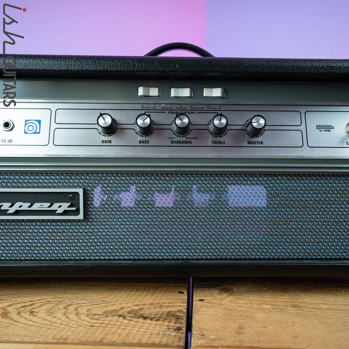 Ampeg V-4B 100w Bass Amplifier Head Reissue - Image 4