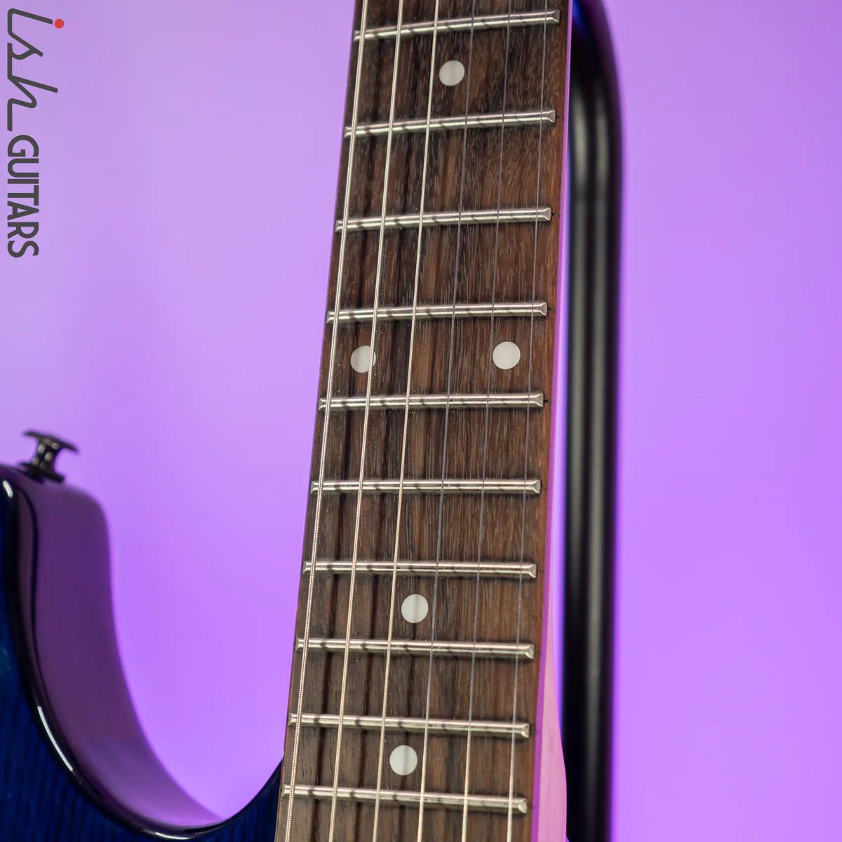 Aria Pro II Fullerton Strat HSS Dark Translucent Blue - Image 6