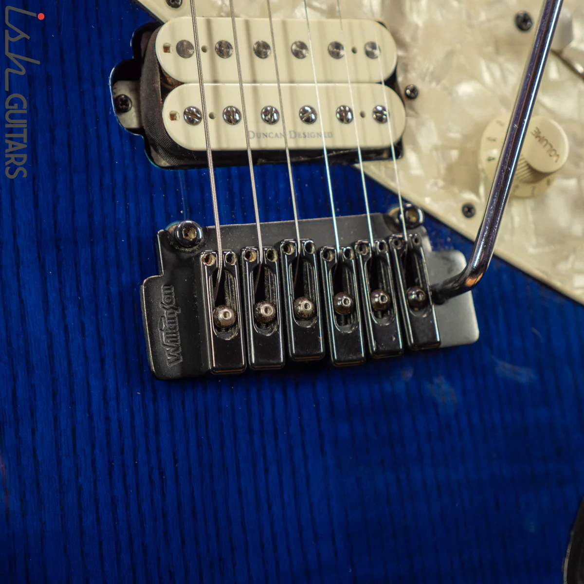 Aria Pro II Fullerton Strat HSS Dark Translucent Blue - Image 8