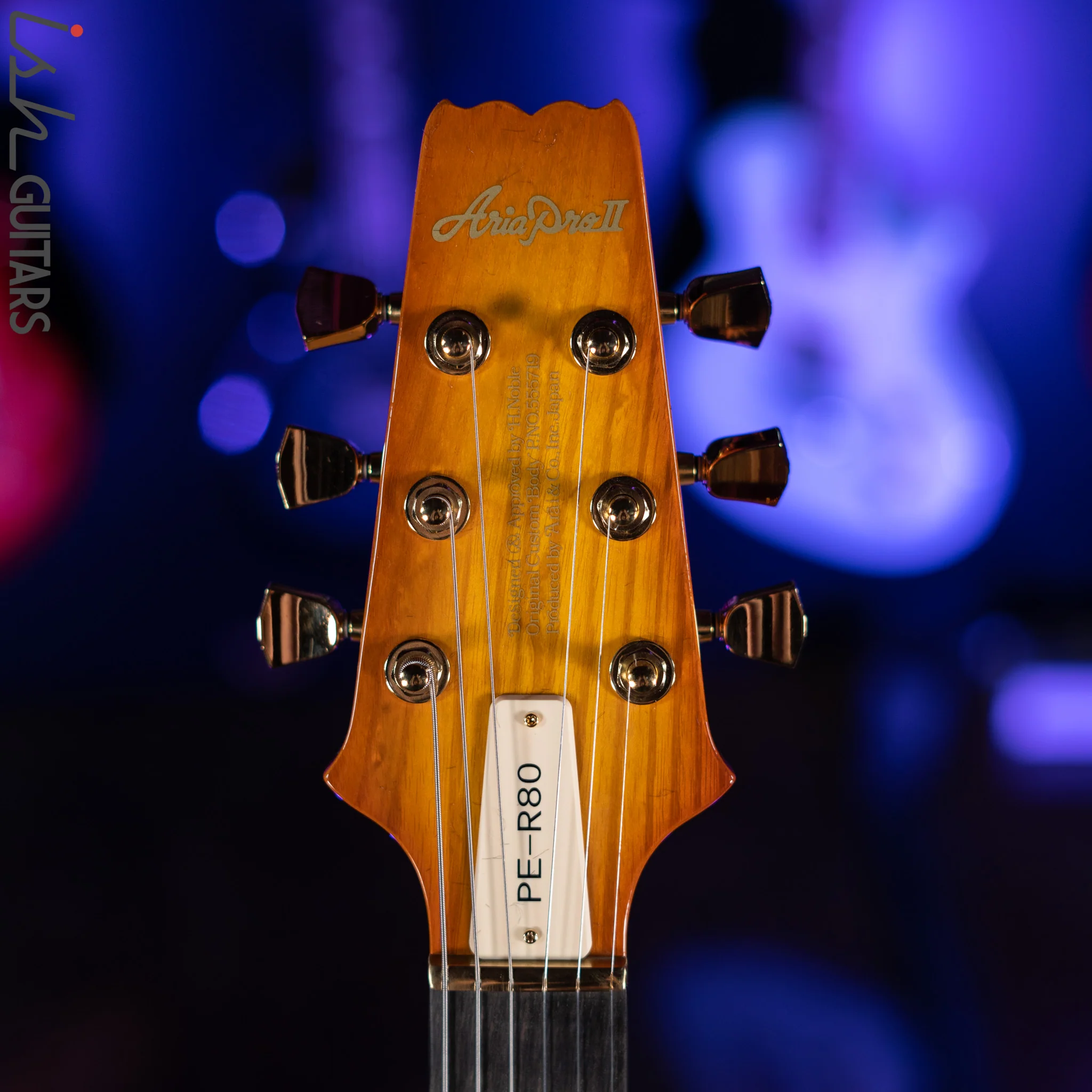 Aria Pro II PE-R80 Lemon Drop Made in Japan MIJ Electric Guitar - Image 7
