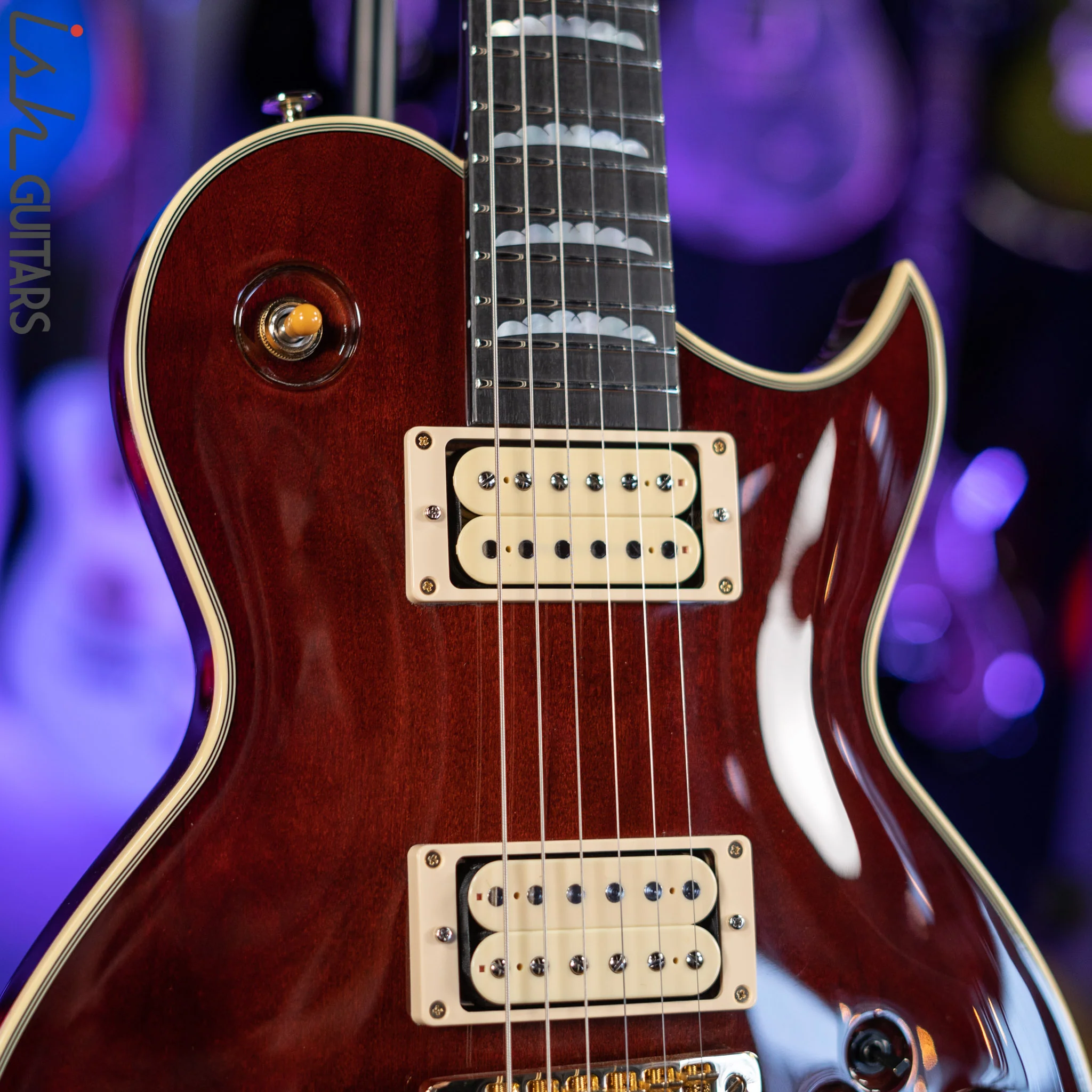 Aria Pro II PE-R80 Stained Brown Made in Japan MIJ Electric Guitar - Image 3