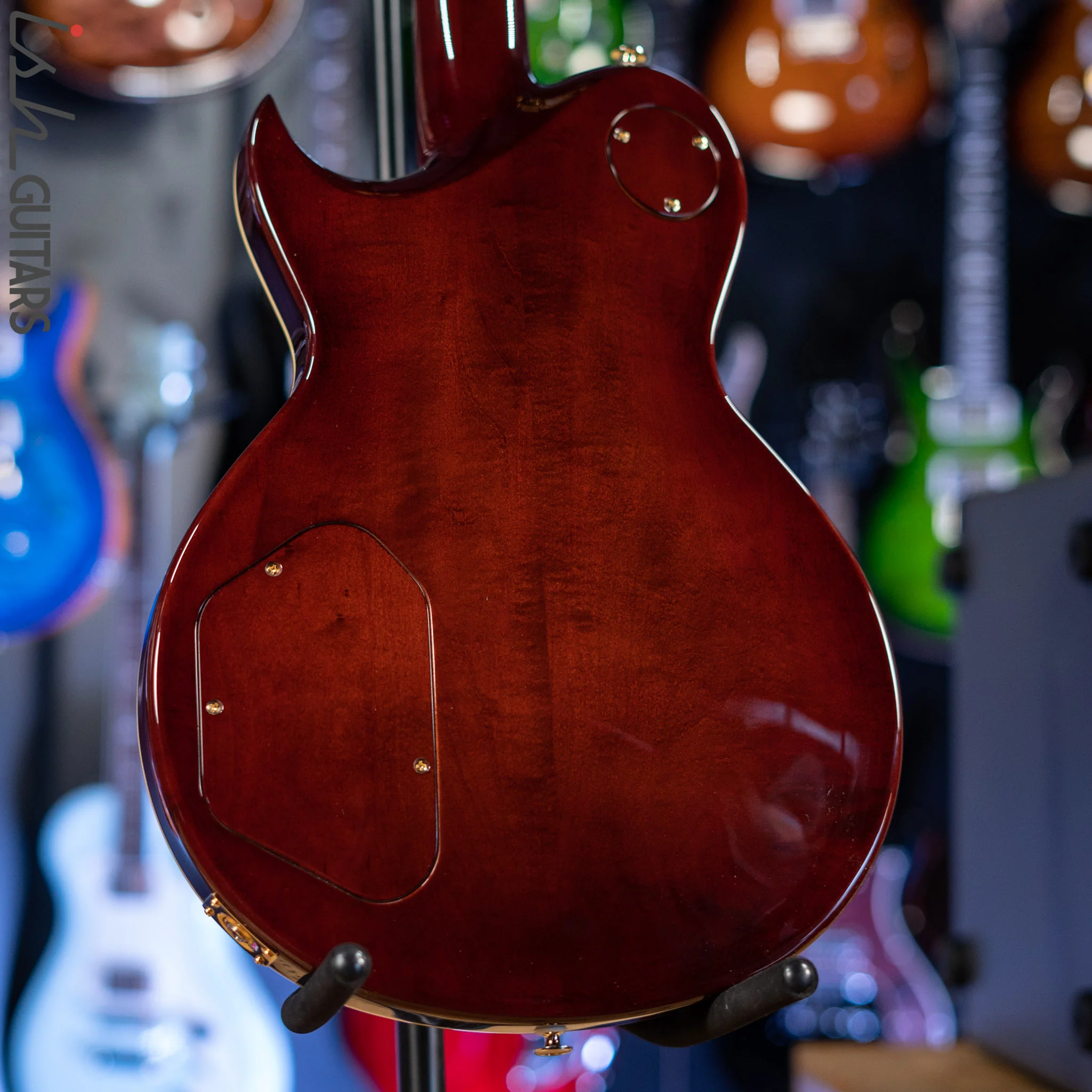 Aria Pro II PE-R80 Stained Brown Made in Japan MIJ Electric Guitar - Image 10