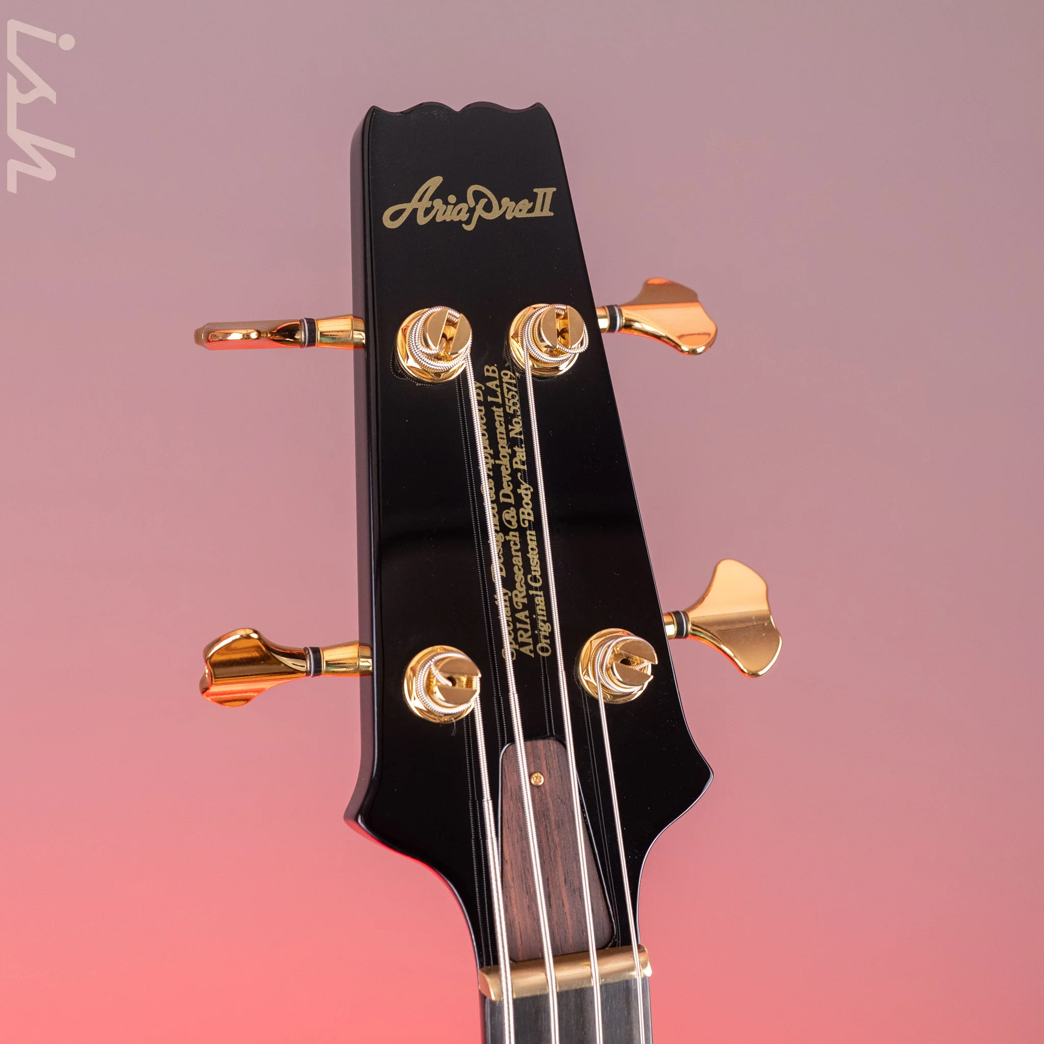 Aria Pro II SB-1000 4-String Bass Black - Image 5