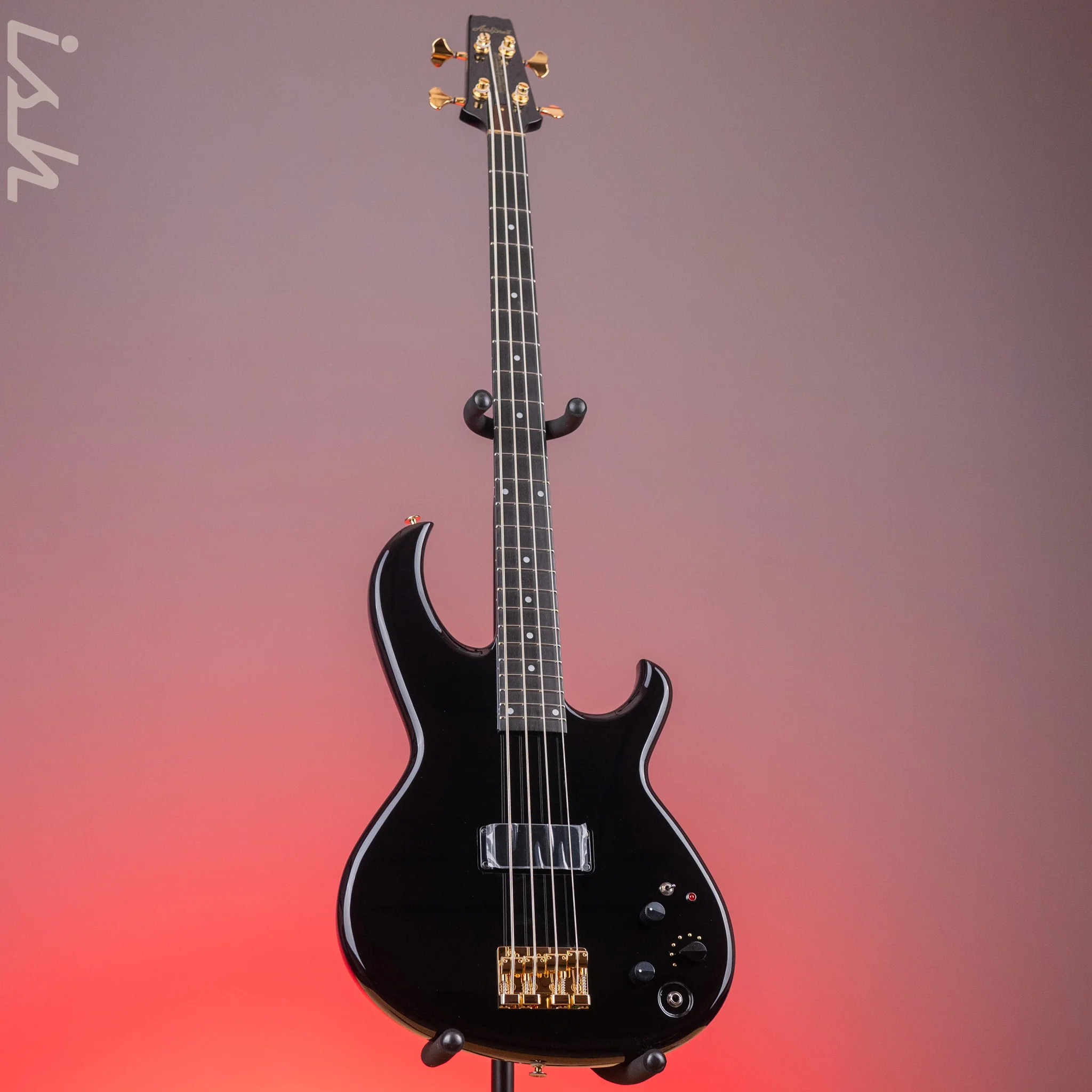 Aria Pro II SB-1000 4-String Bass Black - Image 2