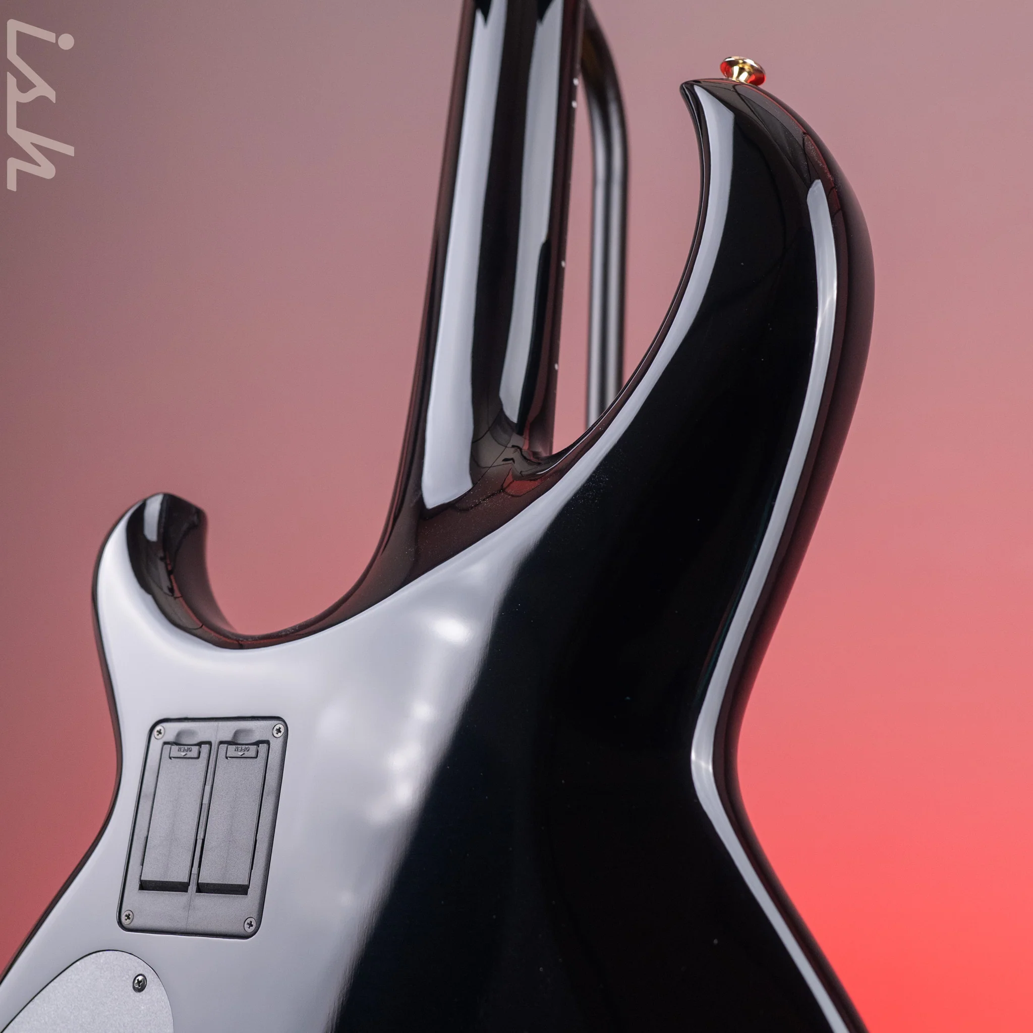 Aria Pro II SB-1000 4-String Bass Black - Image 8