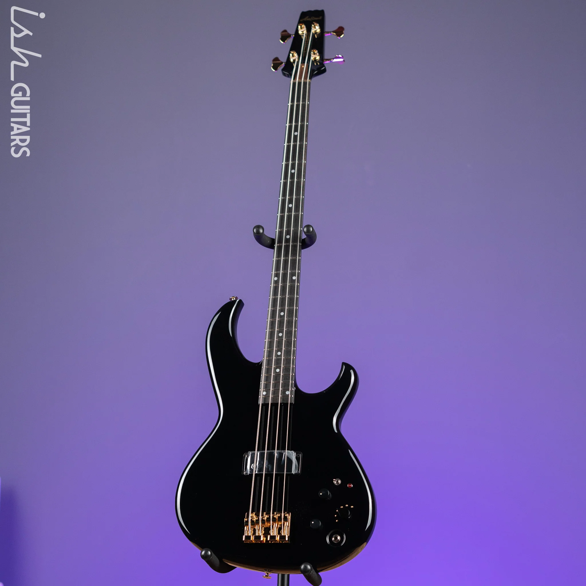 Aria Pro II SB-1000 4-String Bass Guitar Black - Image 2