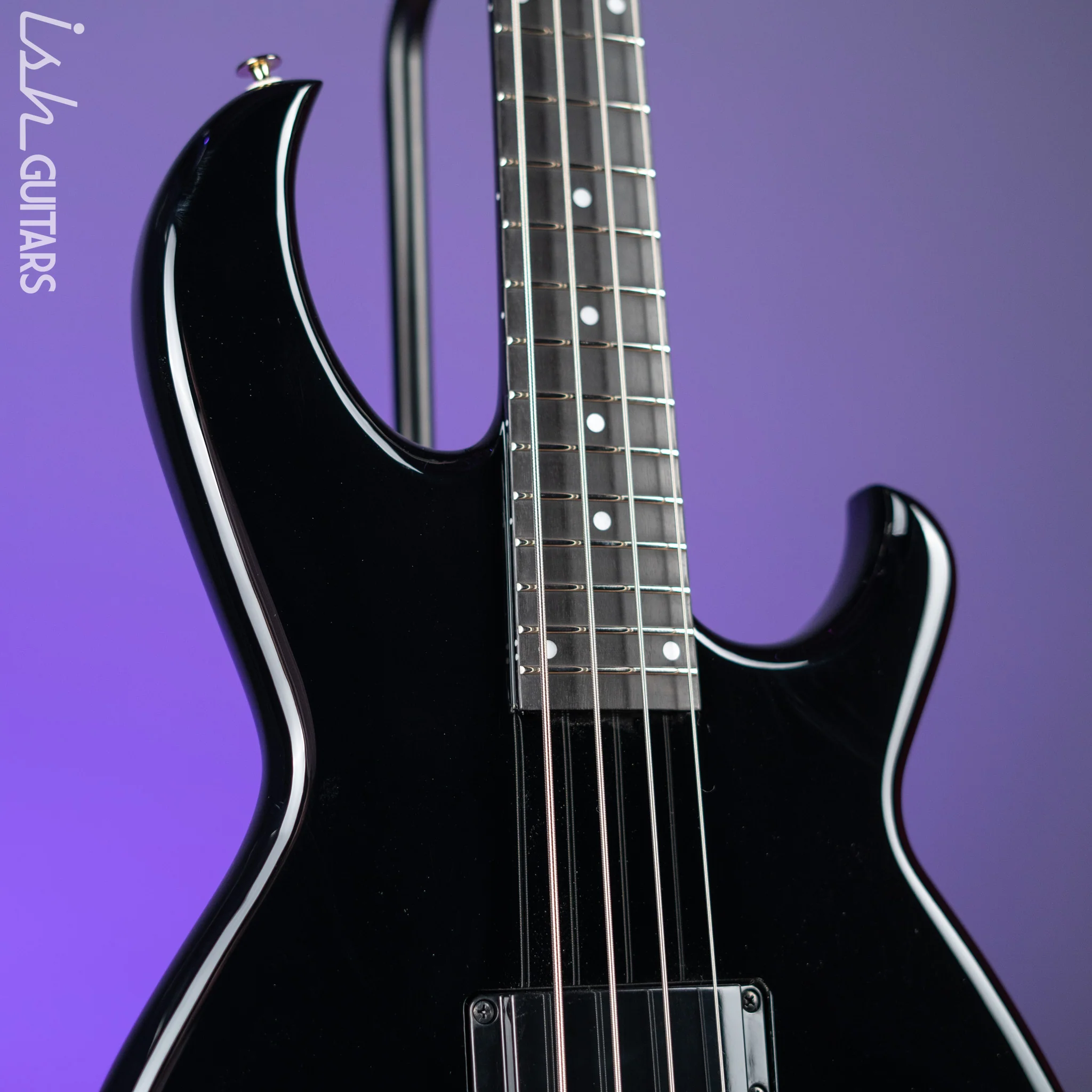 Aria Pro II SB-1000 4-String Bass Guitar Black - Image 3