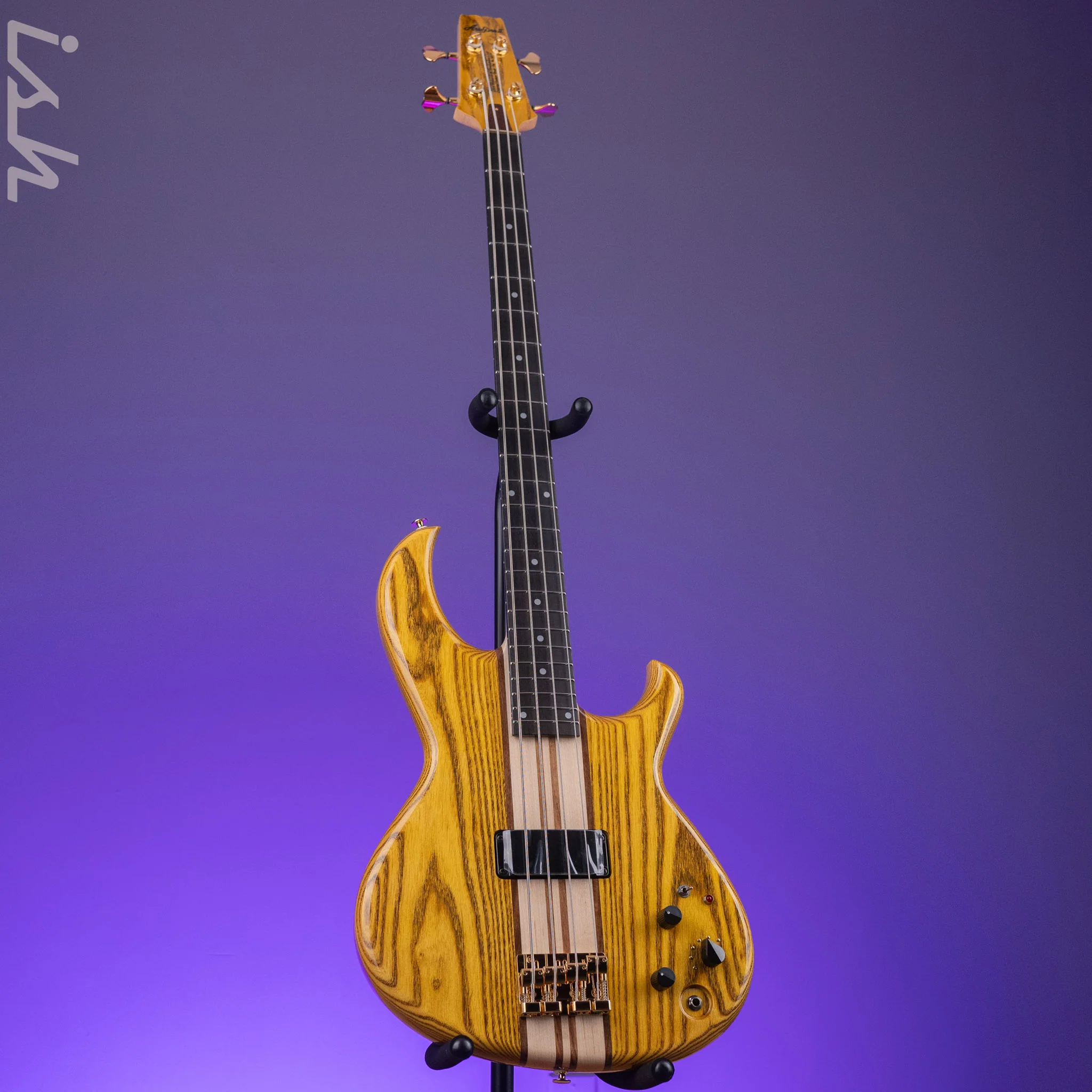Aria Pro II SB-1000 4-String Bass Natural Oak Demo - Image 2