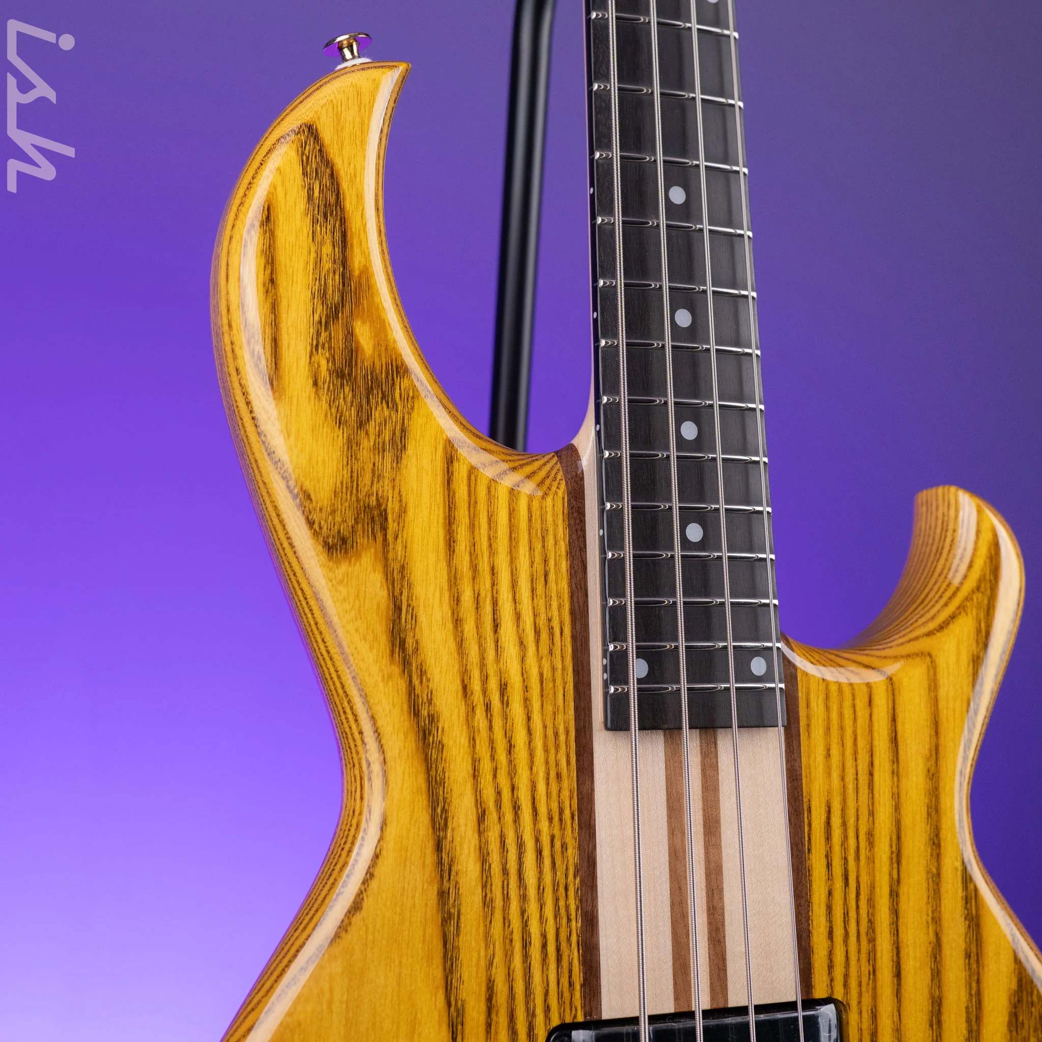 Aria Pro II SB-1000 4-String Bass Natural Oak Demo - Image 3