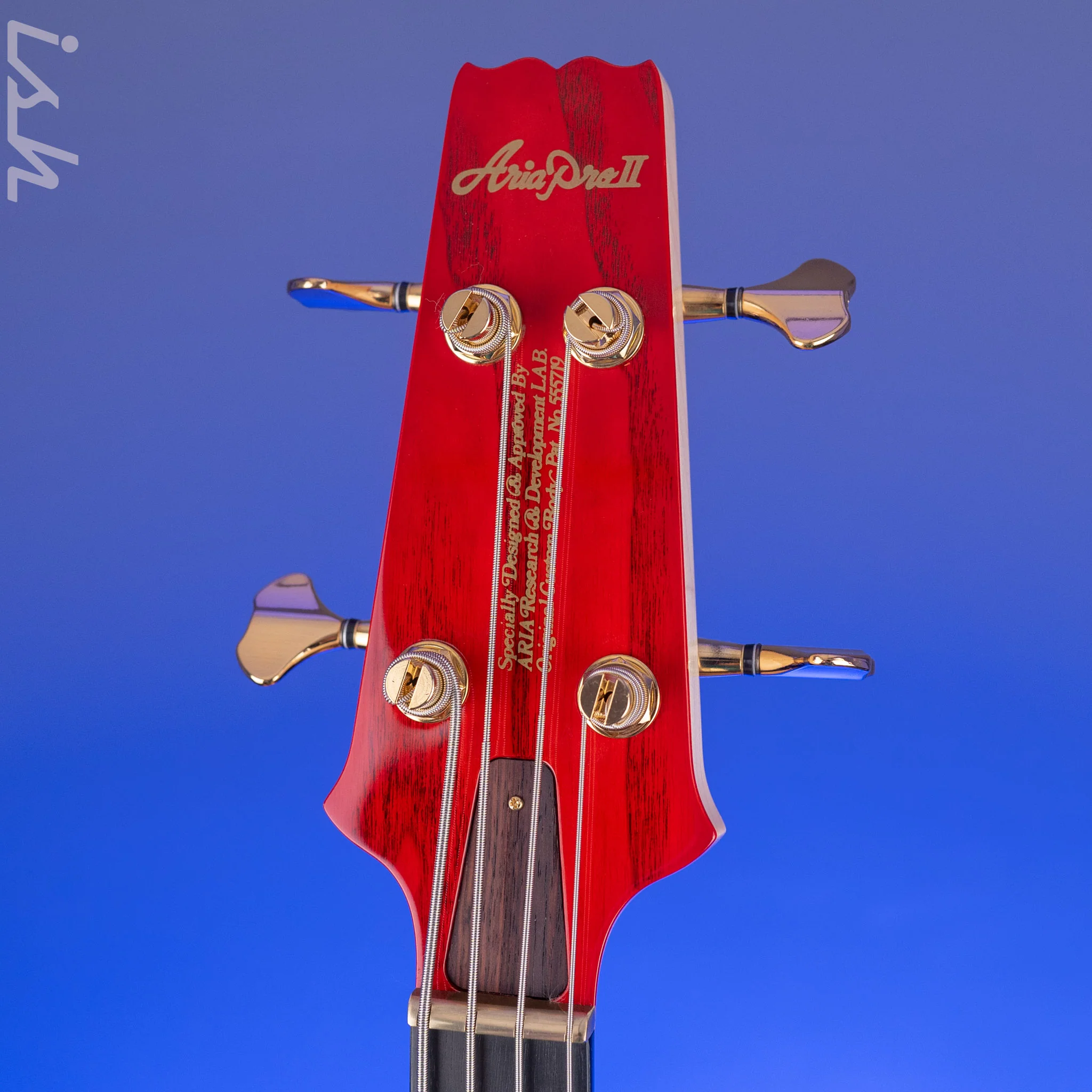 Aria Pro II SB-1000 4-String Bass Padouk Red - Image 5