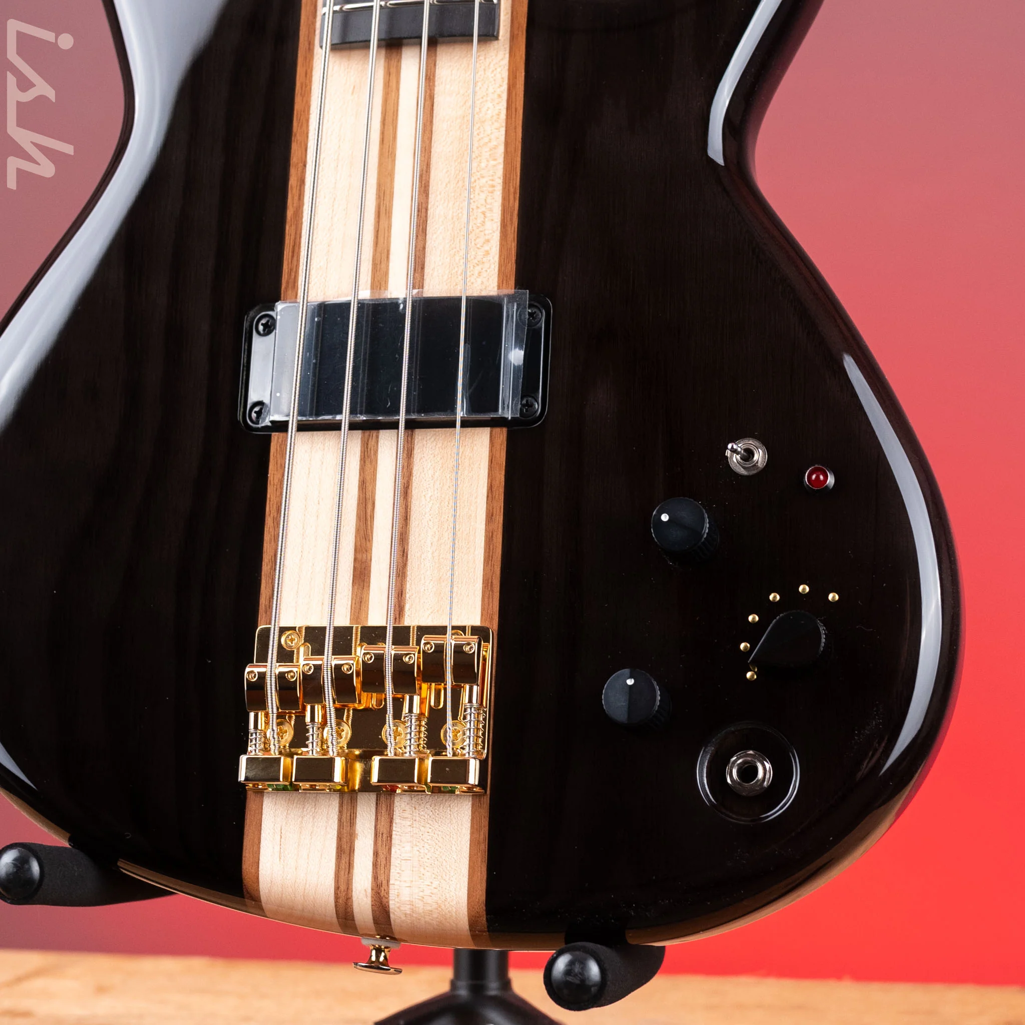 Aria Pro II SB-1000 4-String Bass See-Through Black - Image 5