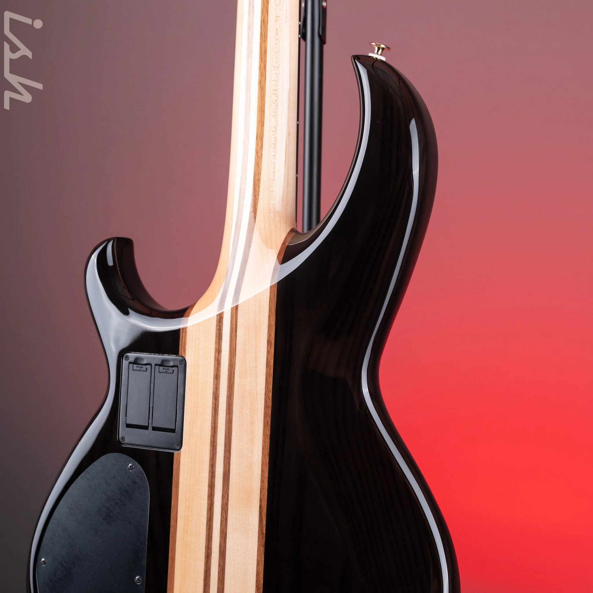 Aria Pro II SB-1000 4-String Bass See-Through Black - Image 9