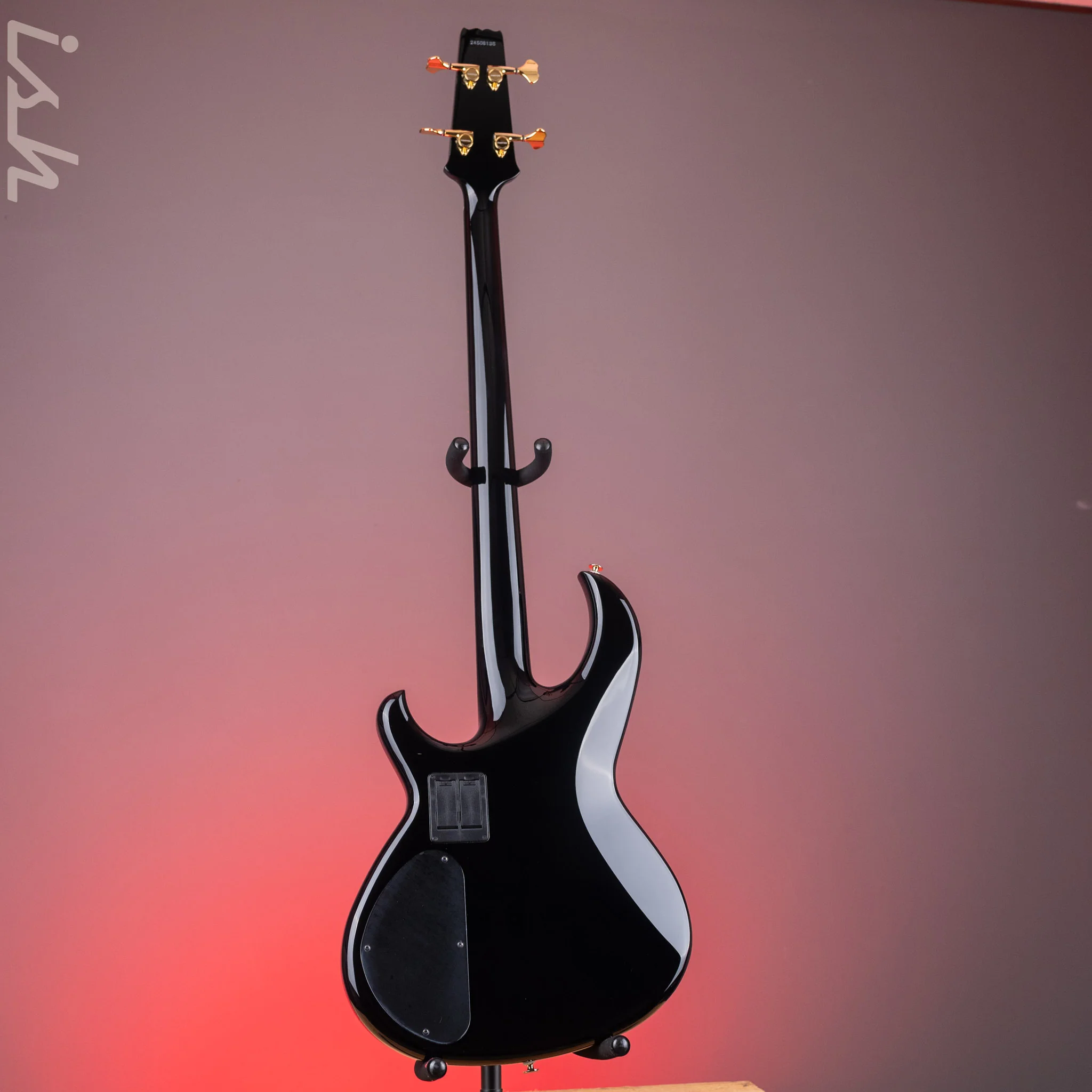 Aria Pro II SB-1000 4-String Bass Solid Black - Image 7