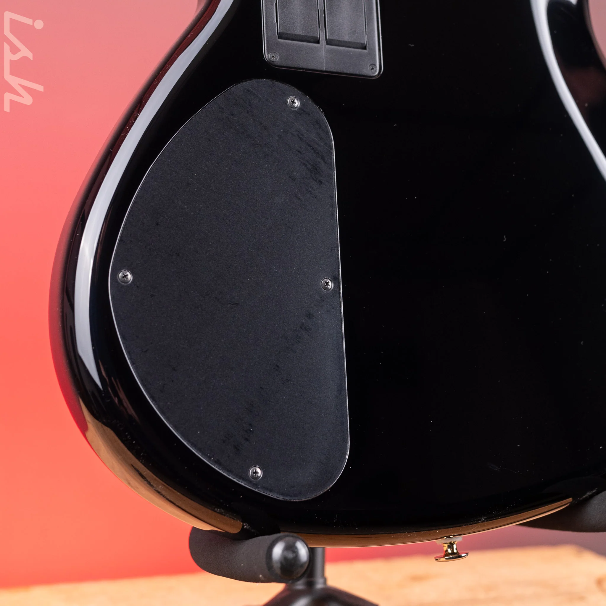 Aria Pro II SB-1000 4-String Bass Solid Black - Image 10