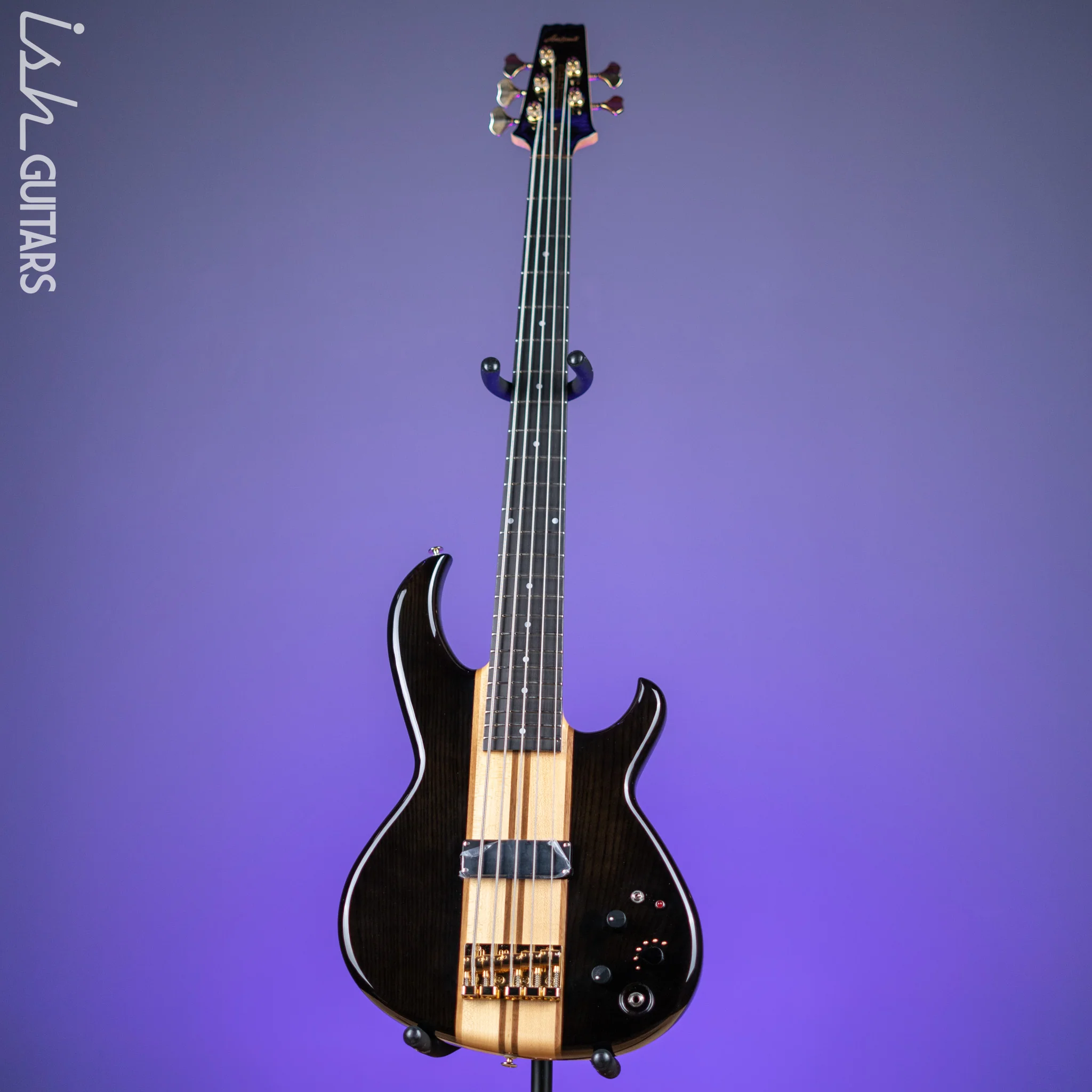 Aria Pro II SB-1000 5-String See Through Bass Black Demo - Image 2