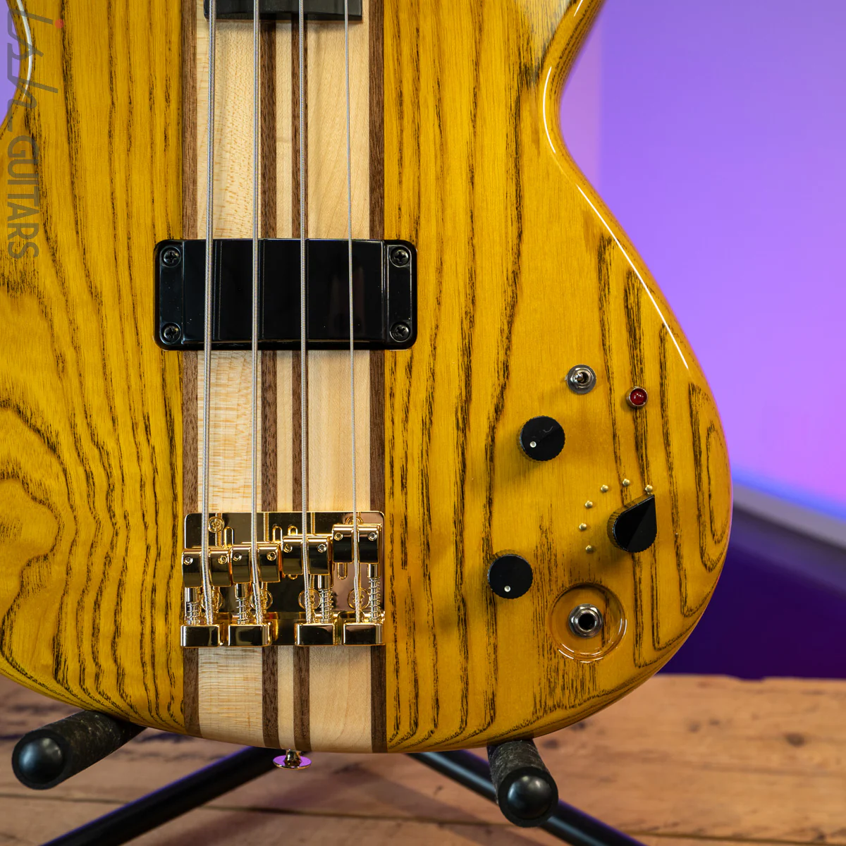 2020 Aria Pro II SB-1000B Reissue Bass Guitar Made in Japan Amber - Image 4