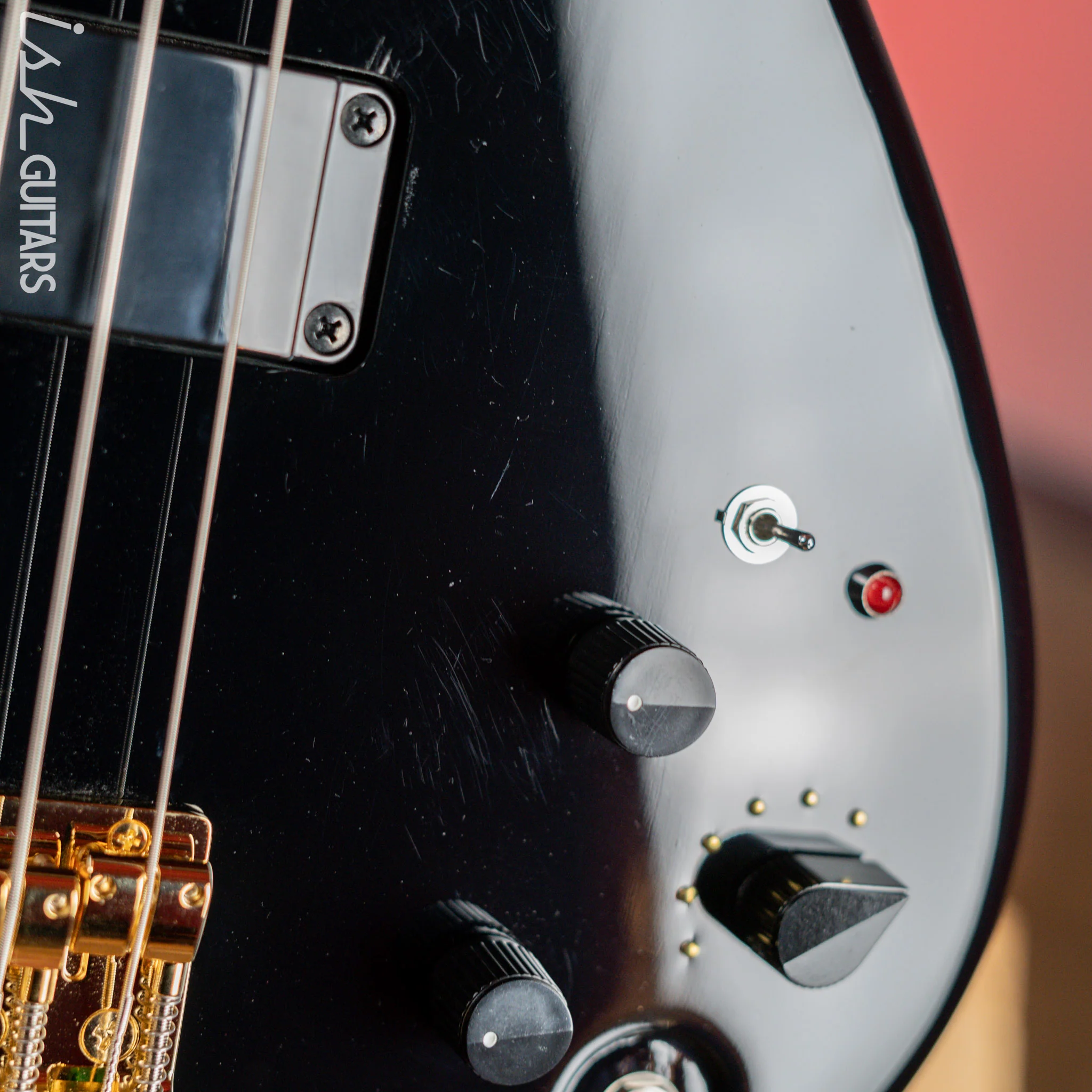 Aria SB-1000 4-String Bass Black NAMM Demo - Image 6