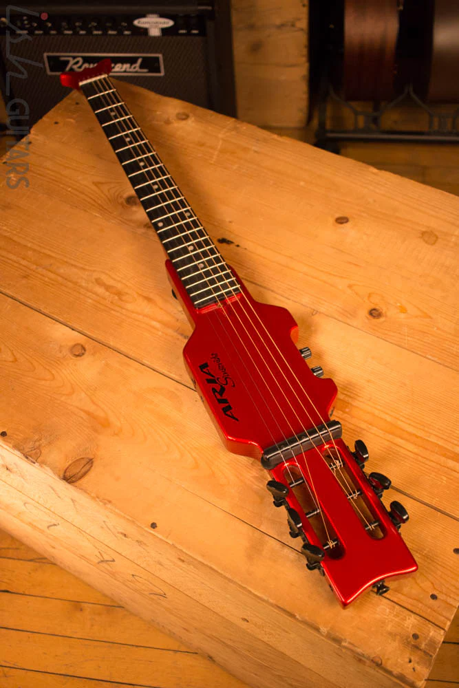 Aria Sinsonido Headless Travel Guitar Acoustic Electric - Image 13