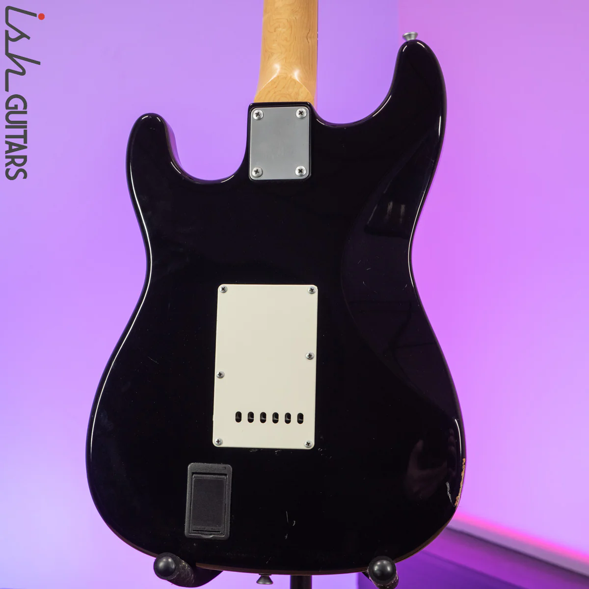 Aria STG Series Strat Black Perloid Pickguard - Image 13