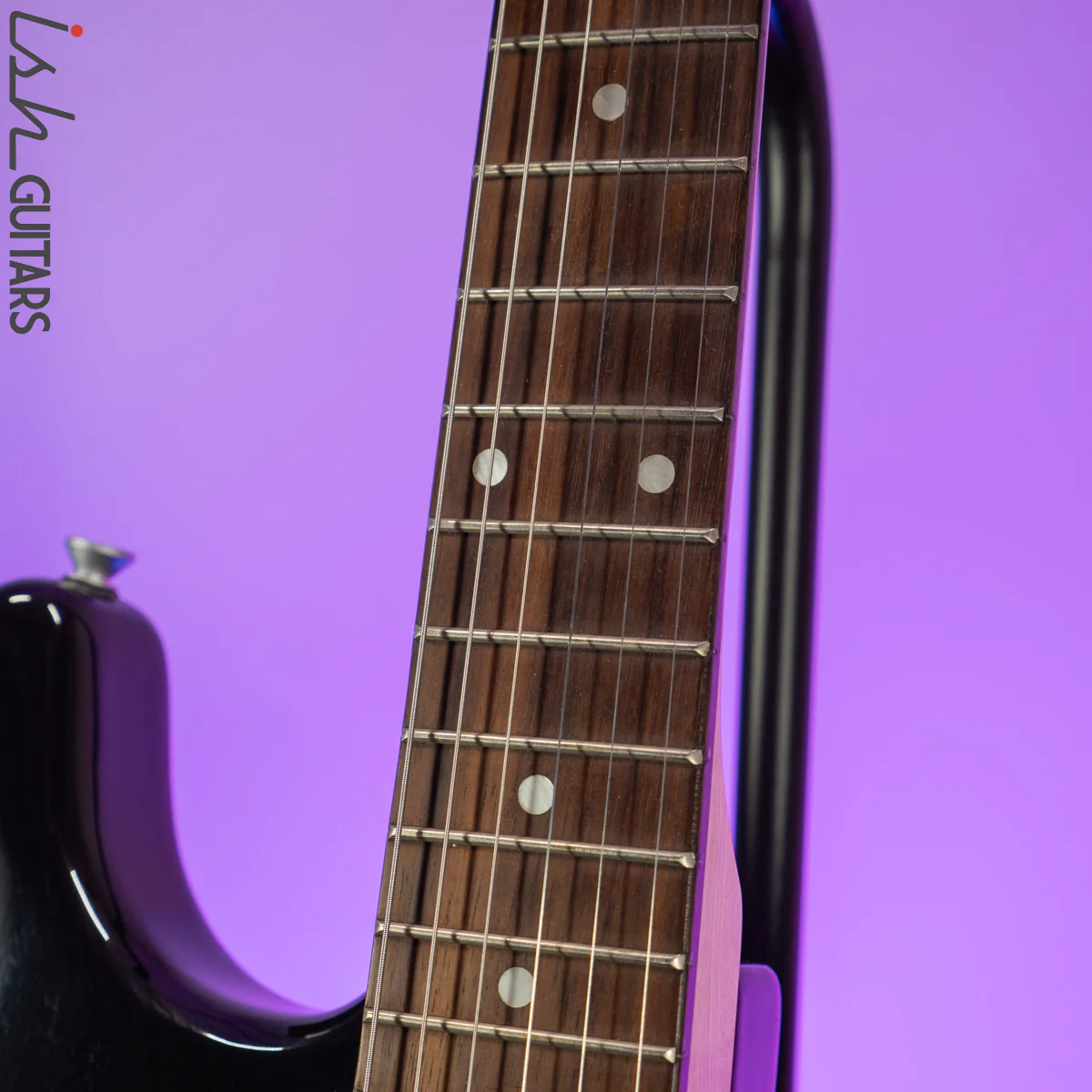 Aria STG Series Strat Black Perloid Pickguard - Image 6