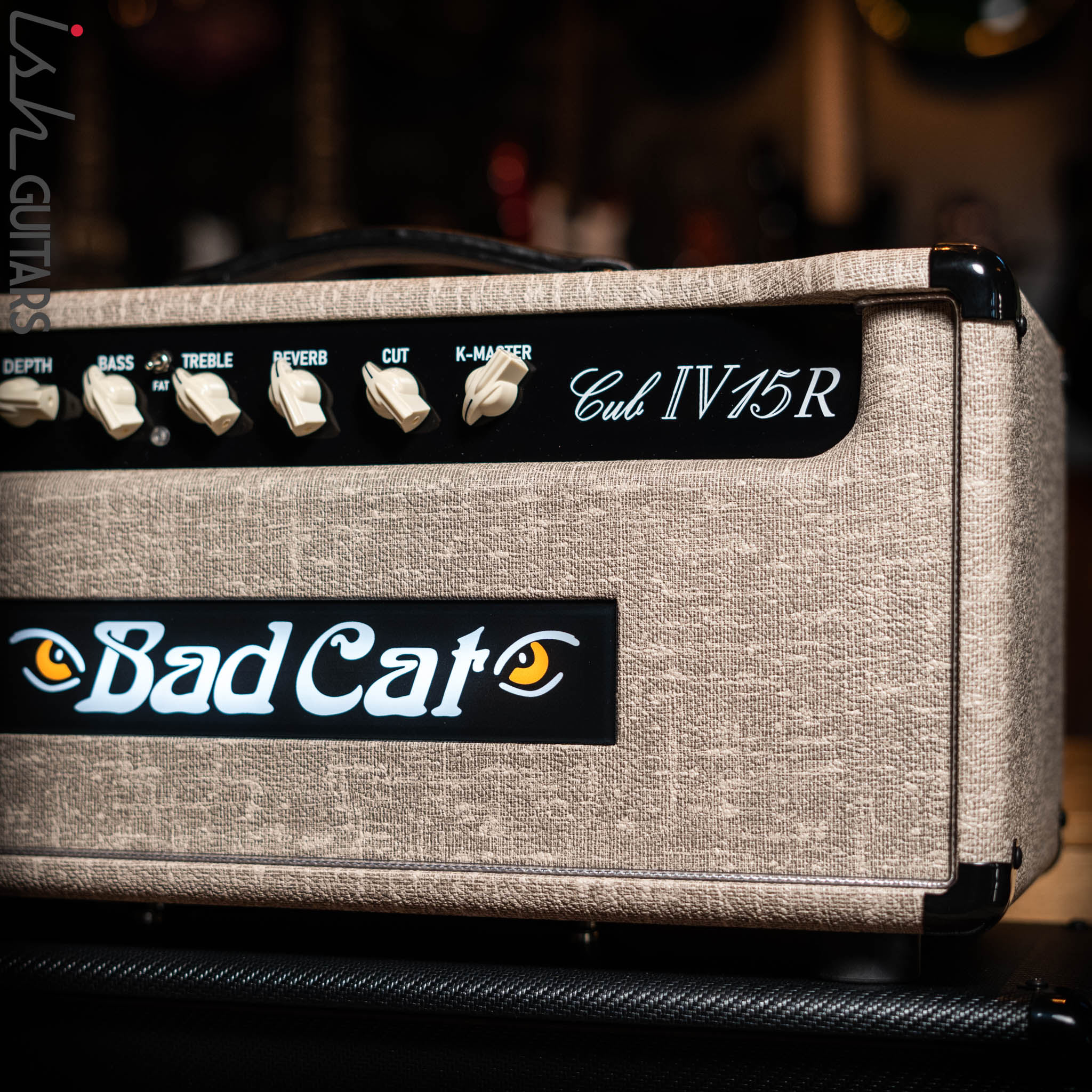 Bad Cat Cub IV 15R 15W Amplifier Head and 112X Cabinet Custom Tolex Fawn - Image 3