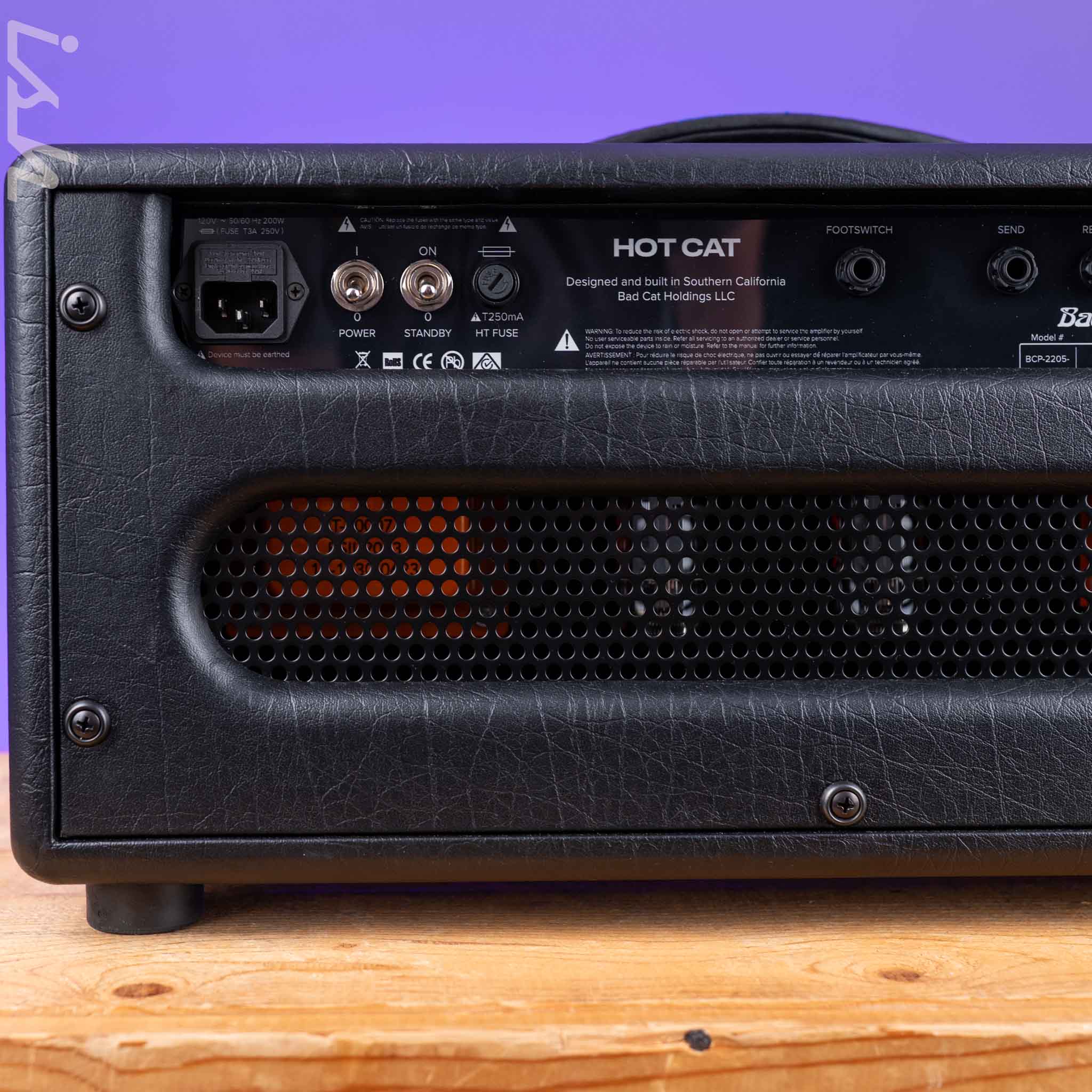 Bad Cat Hot Cat 45W Tube Guitar Amp Head Black - Image 5
