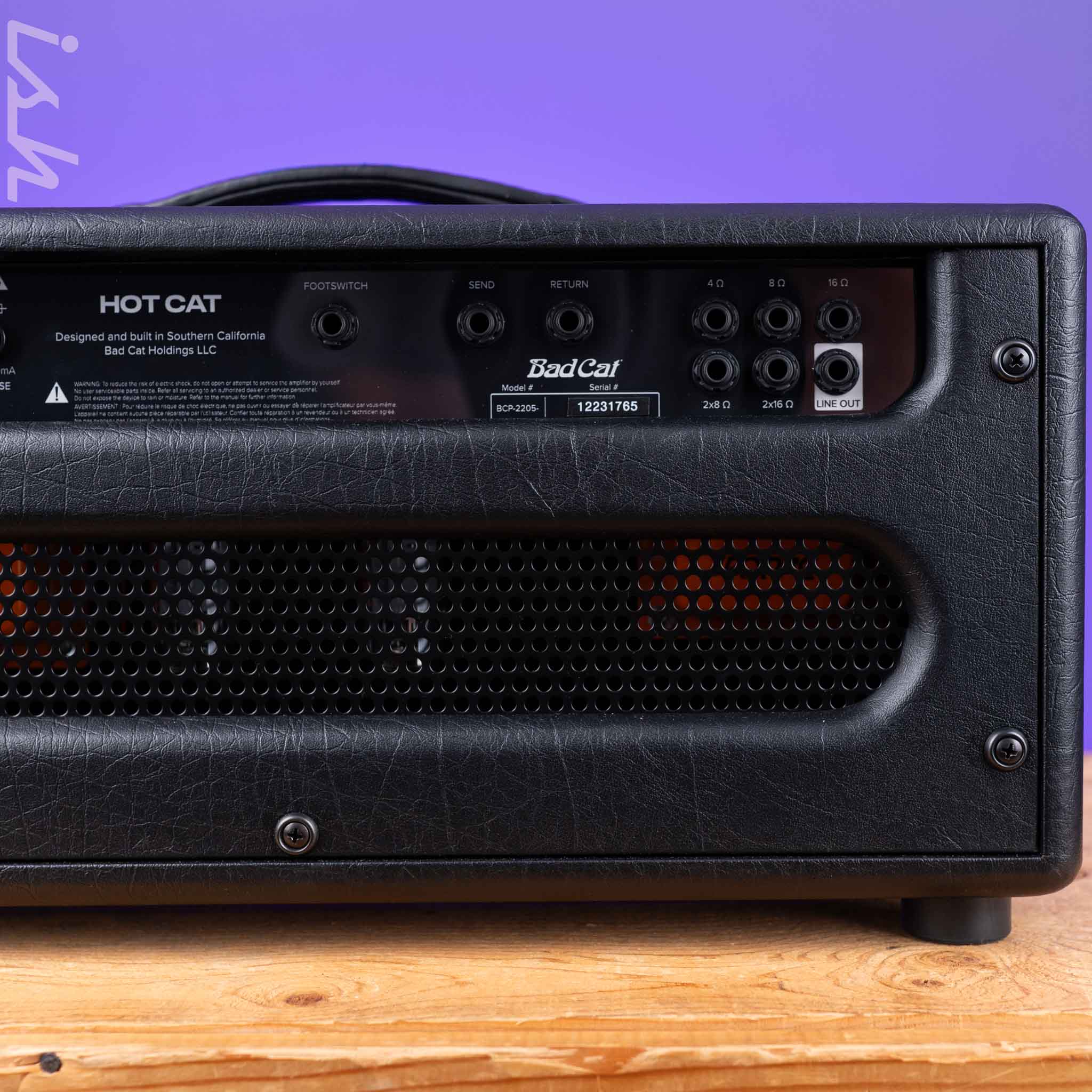Bad Cat Hot Cat 45W Tube Guitar Amp Head Black - Image 6