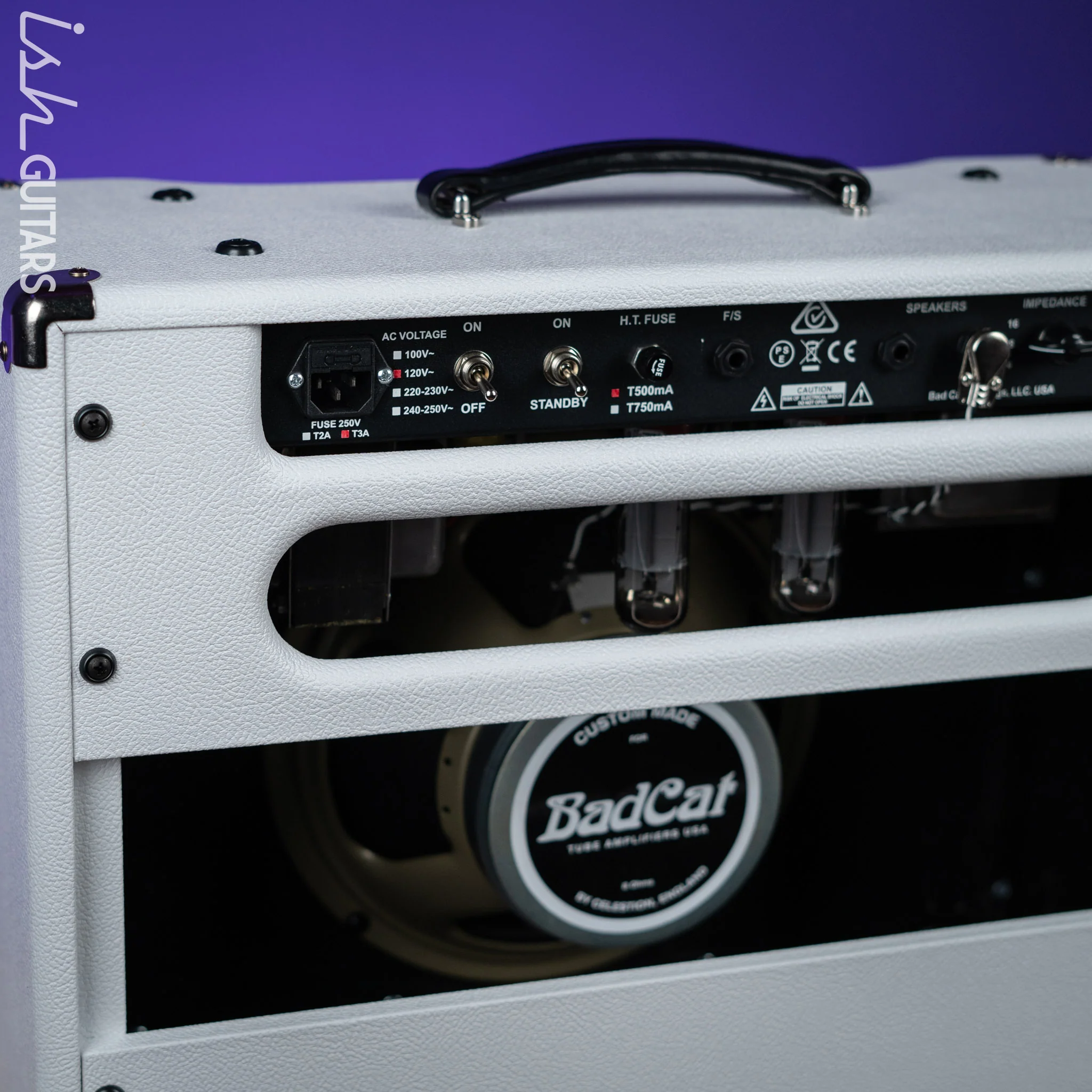 Bad Cat Lynx X USA Player Series 1x12 40W Guitar Combo Amplifier White Tolex - Image 5