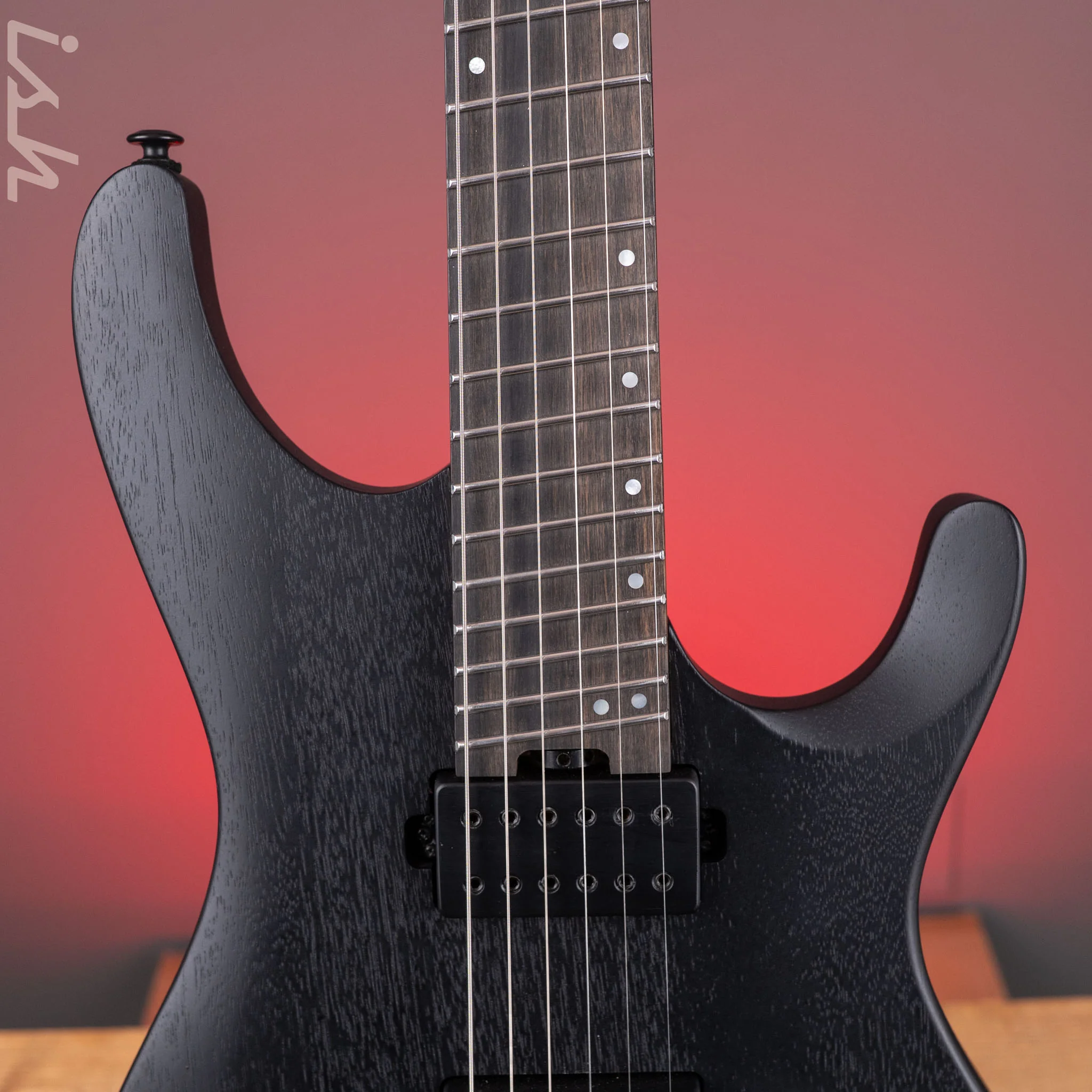 Ibanez Iron Label QX52B Electric Guitar Weathered Black - Image 6