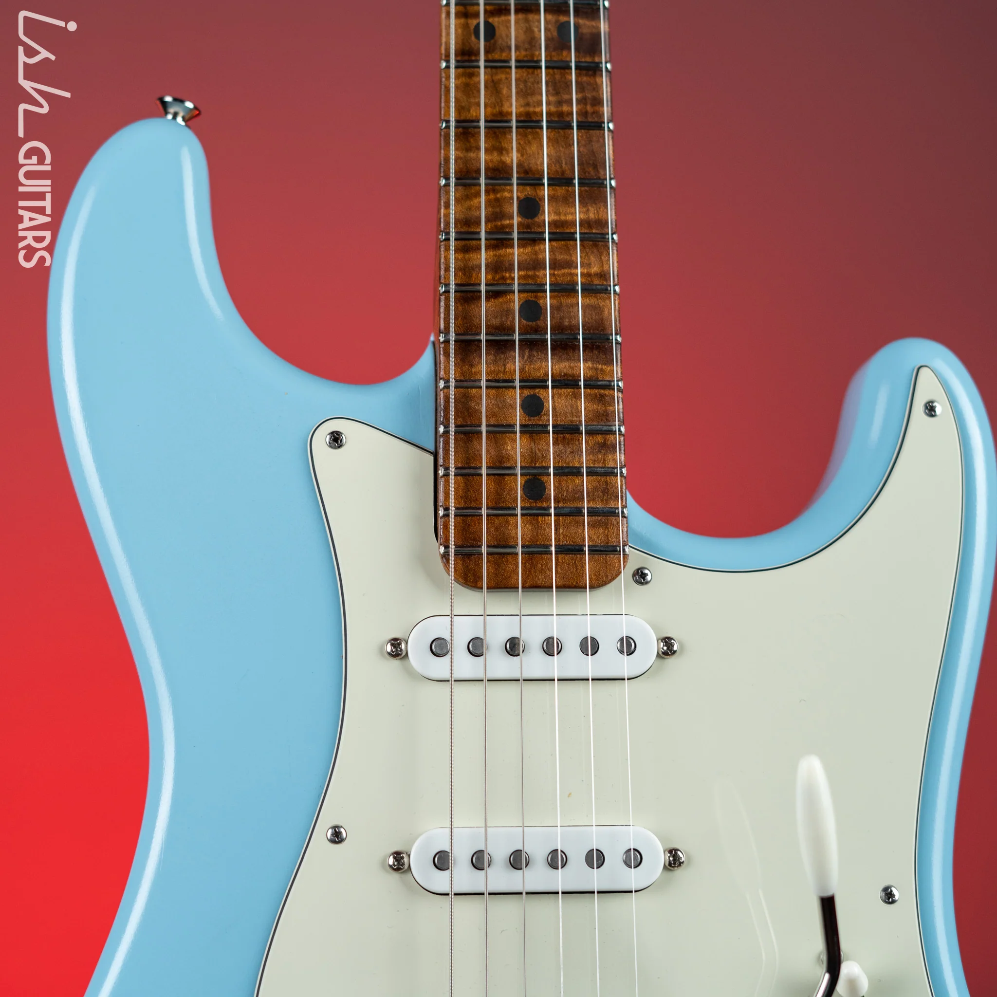 Bilt MERC Electric Guitar Daphne Blue - Image 3