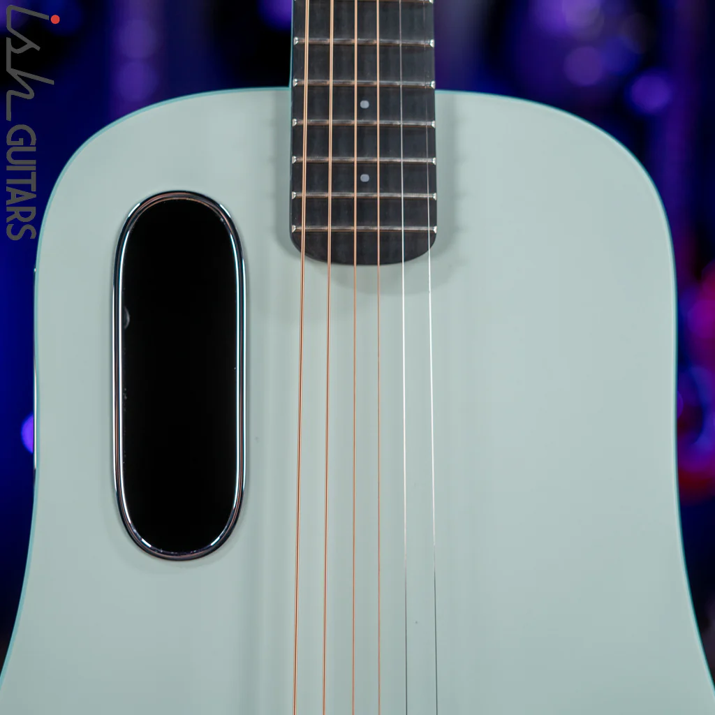 Lava Music Blue Lava Smart Acoustic Guitar Aqua/Mint Green w/ Airflow Bag - Image 3