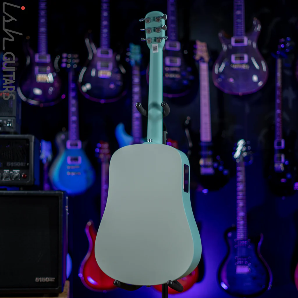 Lava Music Blue Lava Smart Acoustic Guitar Aqua/Mint Green w/ Airflow Bag - Image 6
