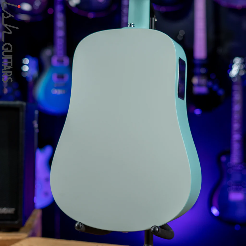 Lava Music Blue Lava Smart Acoustic Guitar Aqua/Mint Green w/ Airflow Bag - Image 9