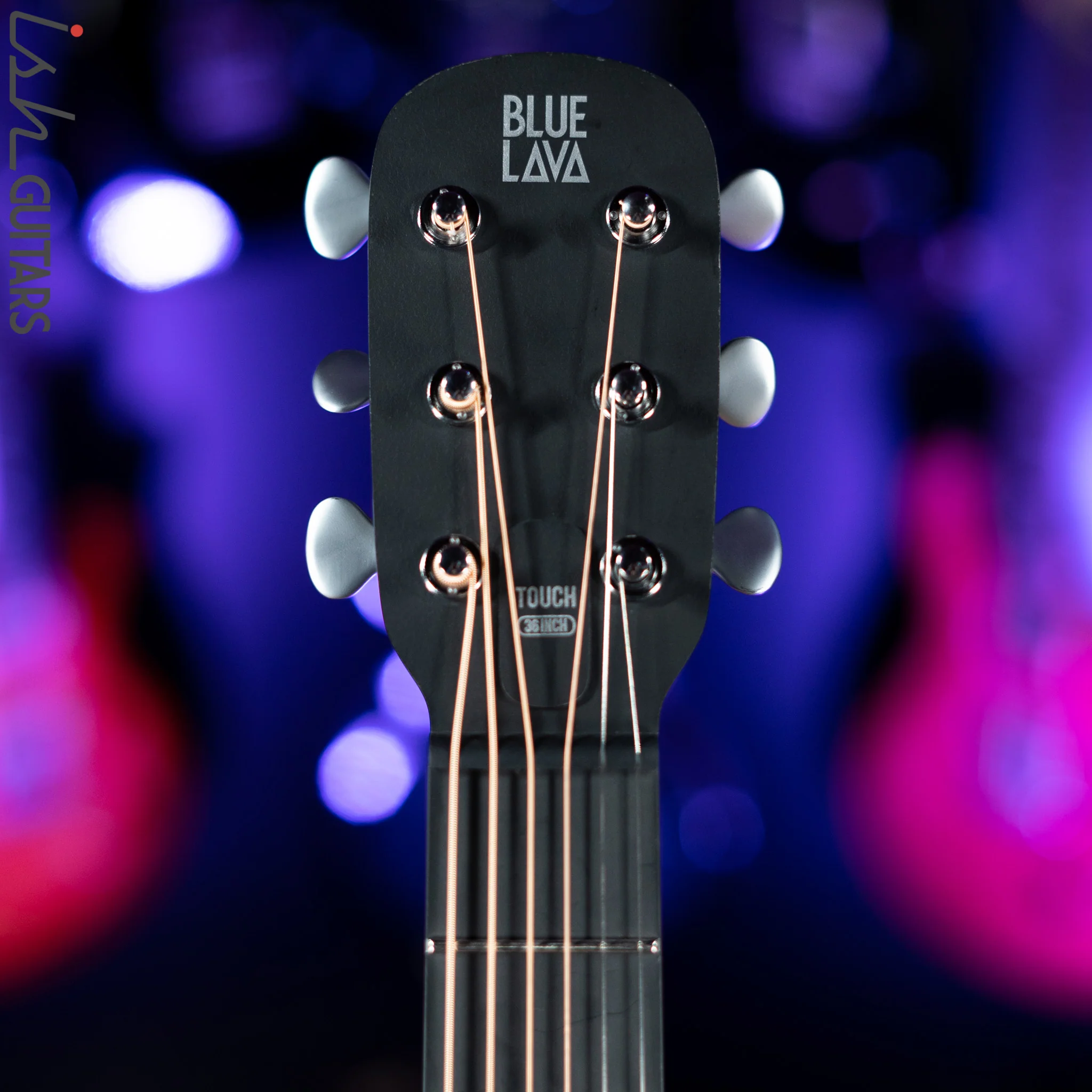 Lava Music Blue Lava Touch Smart Acoustic Guitar Midnight Black w/ Airflow Bag - Image 5