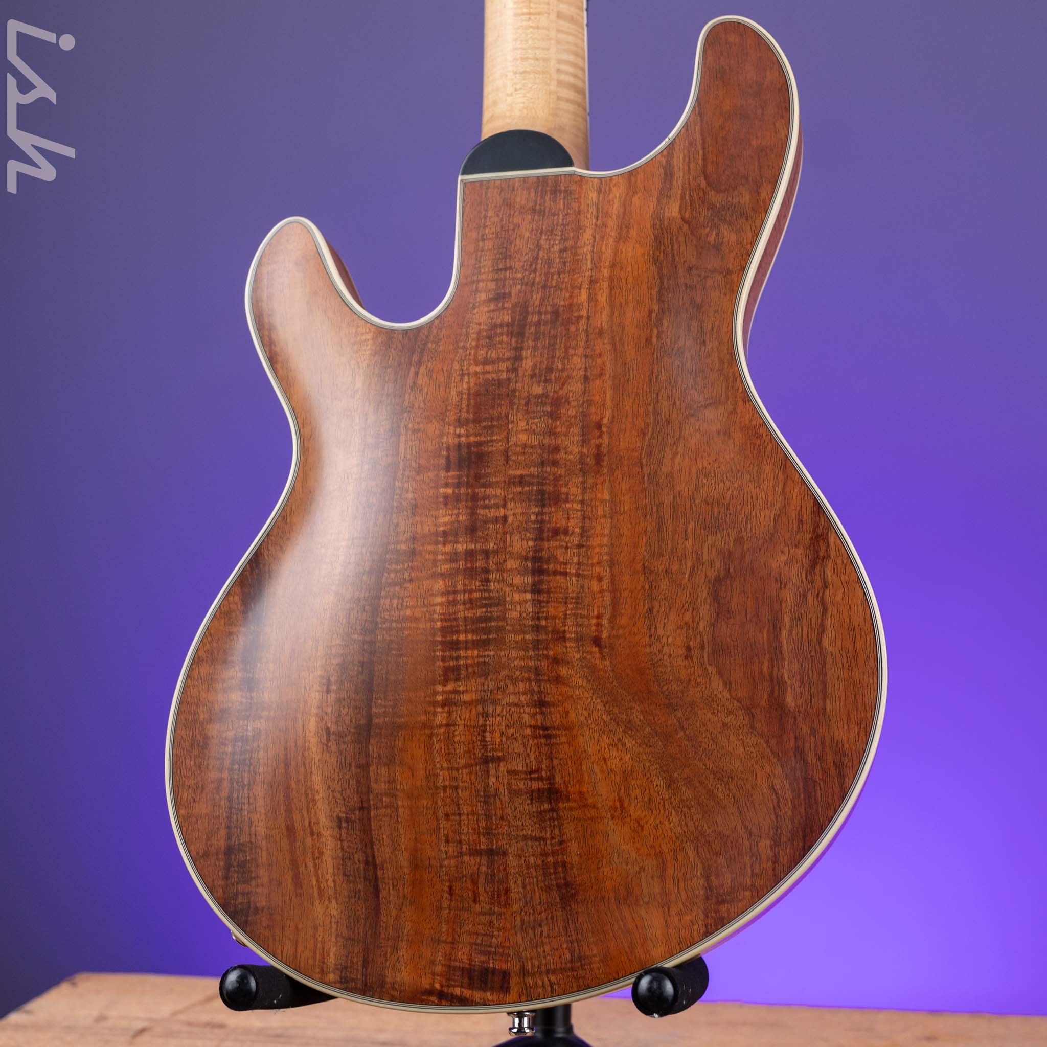 Bruton Universal Electric Archtop Guitar Natural - Image 9