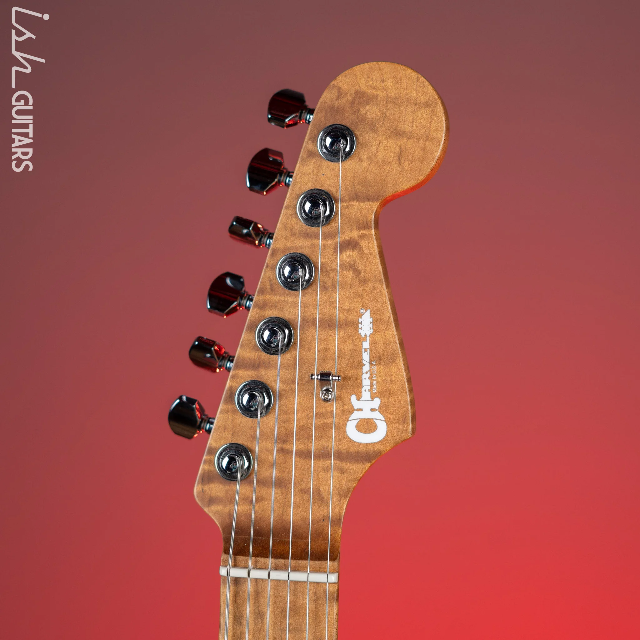 Charvel USA Select DK24 HSS 2PT CM Electric Guitar Blue Burst - Image 5