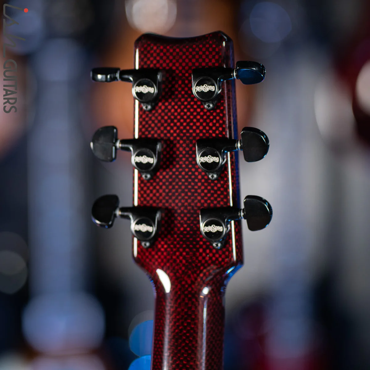 2021 RainSong BI-WS1000N2C Black Ice Acoustic Guitar Ish Exclusive Cranberry Red - Image 10