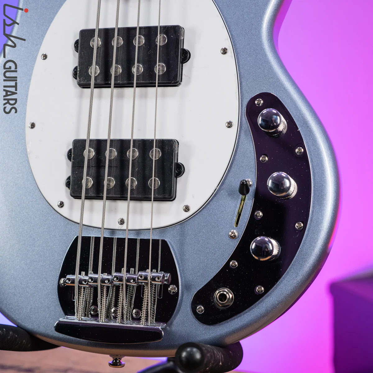 Sterling by Music Man StingRay HH Sub Series Lake Blue Metallic - Image 4