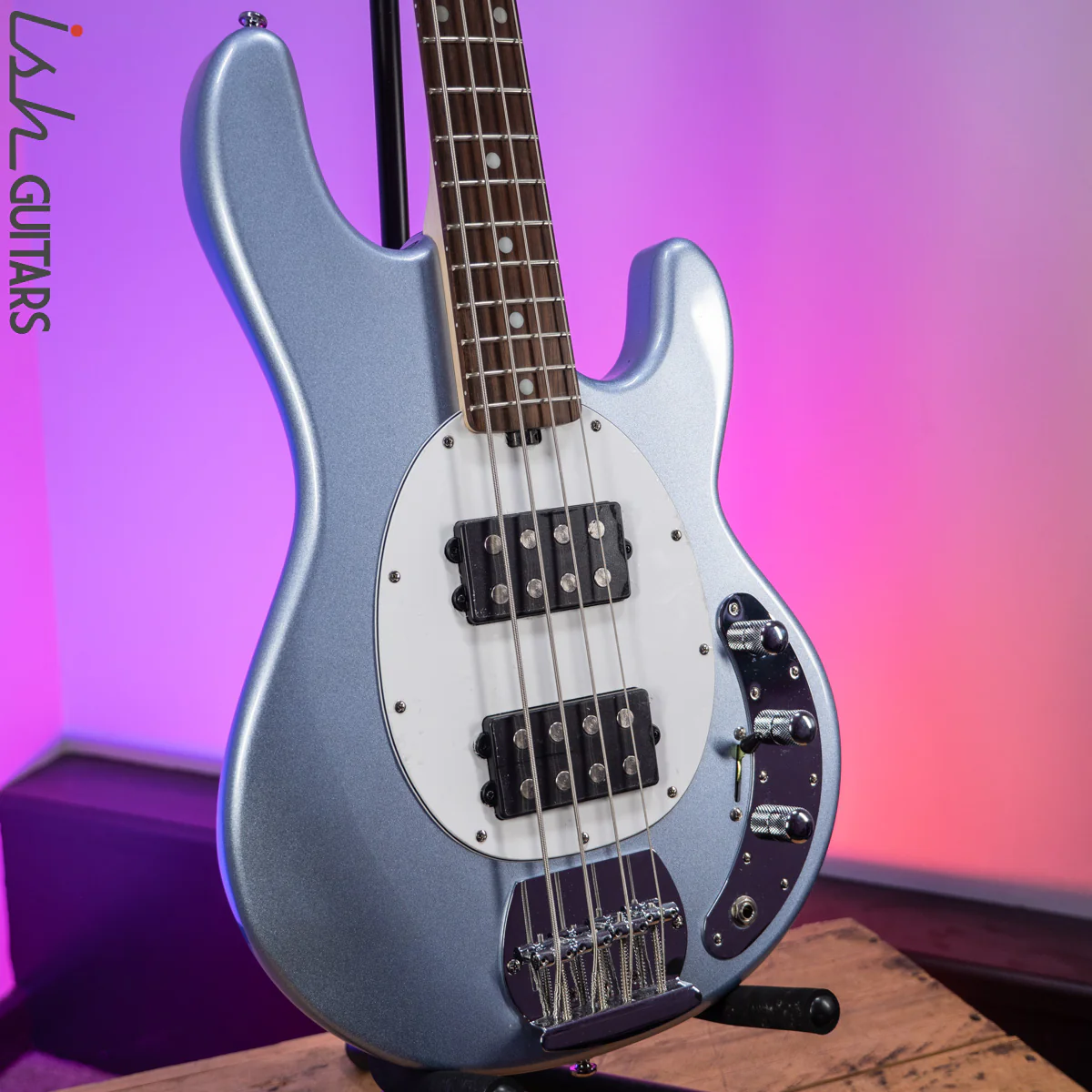 Sterling by Music Man StingRay HH Sub Series Lake Blue Metallic - Image 5