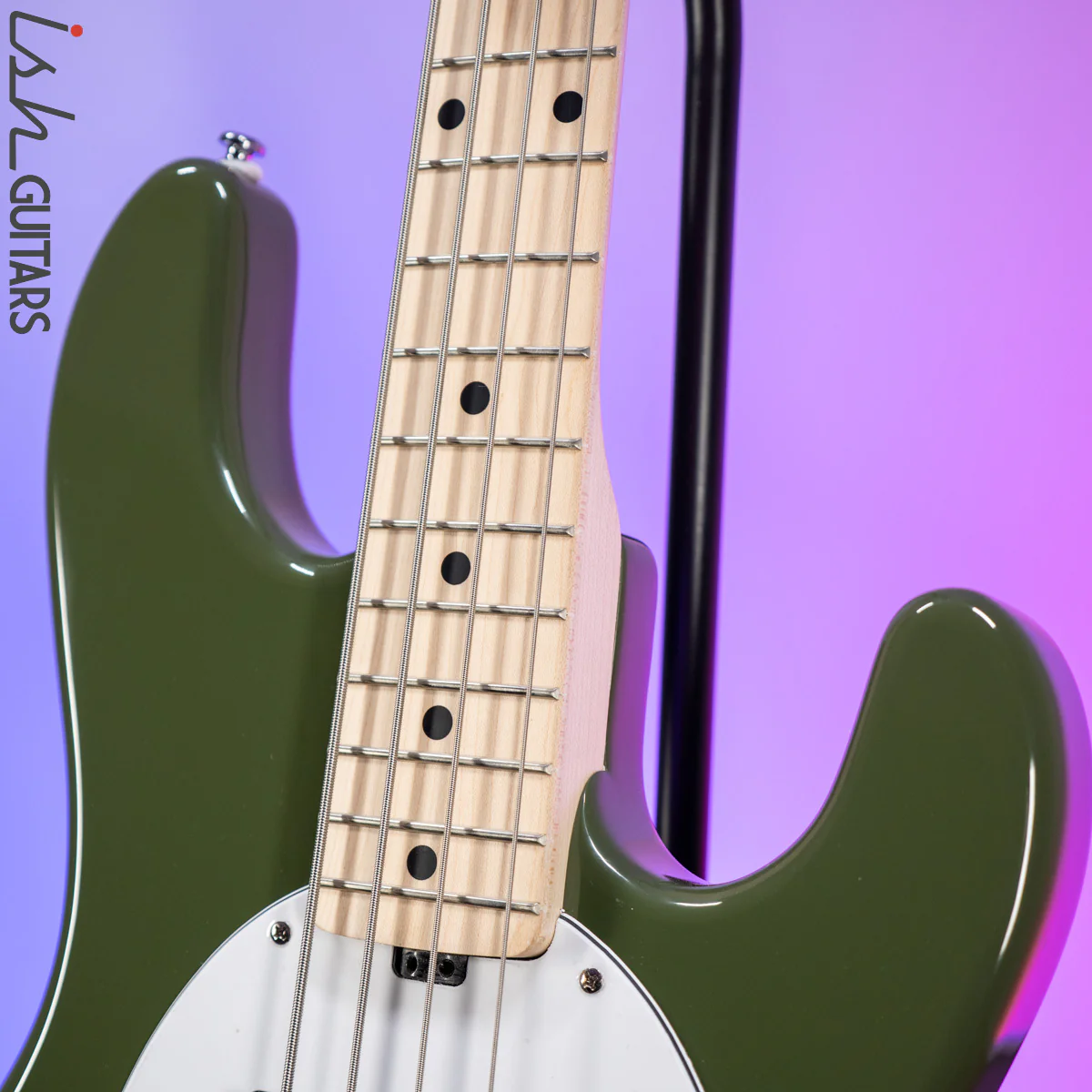 Sterling by Music Man StingRay HH Sub Series Olive Green - Image 6